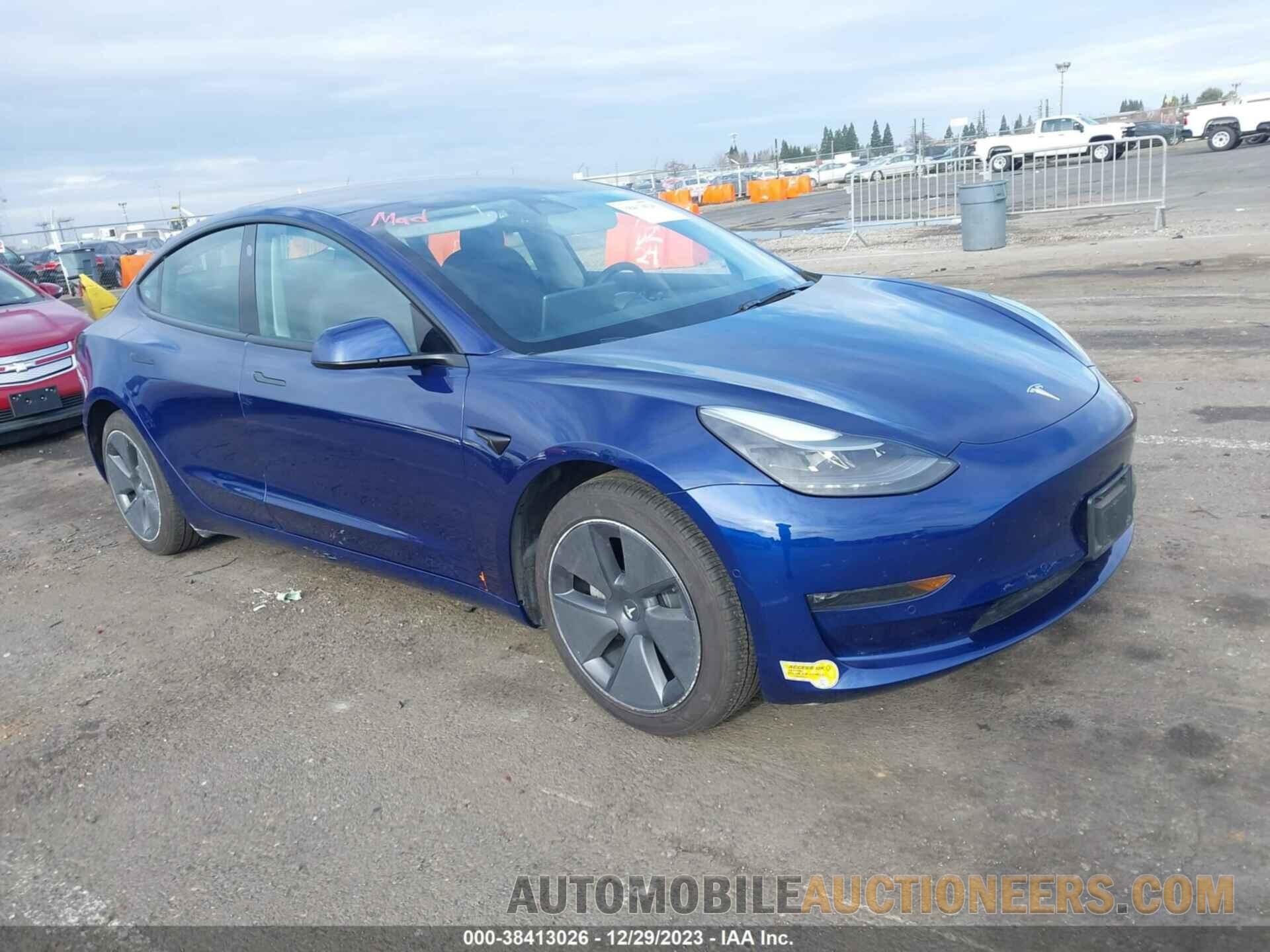 5YJ3E1EB9NF314933 TESLA MODEL 3 2022