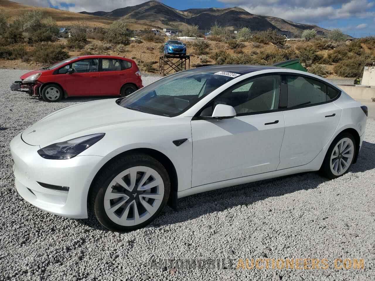 5YJ3E1EB9NF328413 TESLA MODEL 3 2022