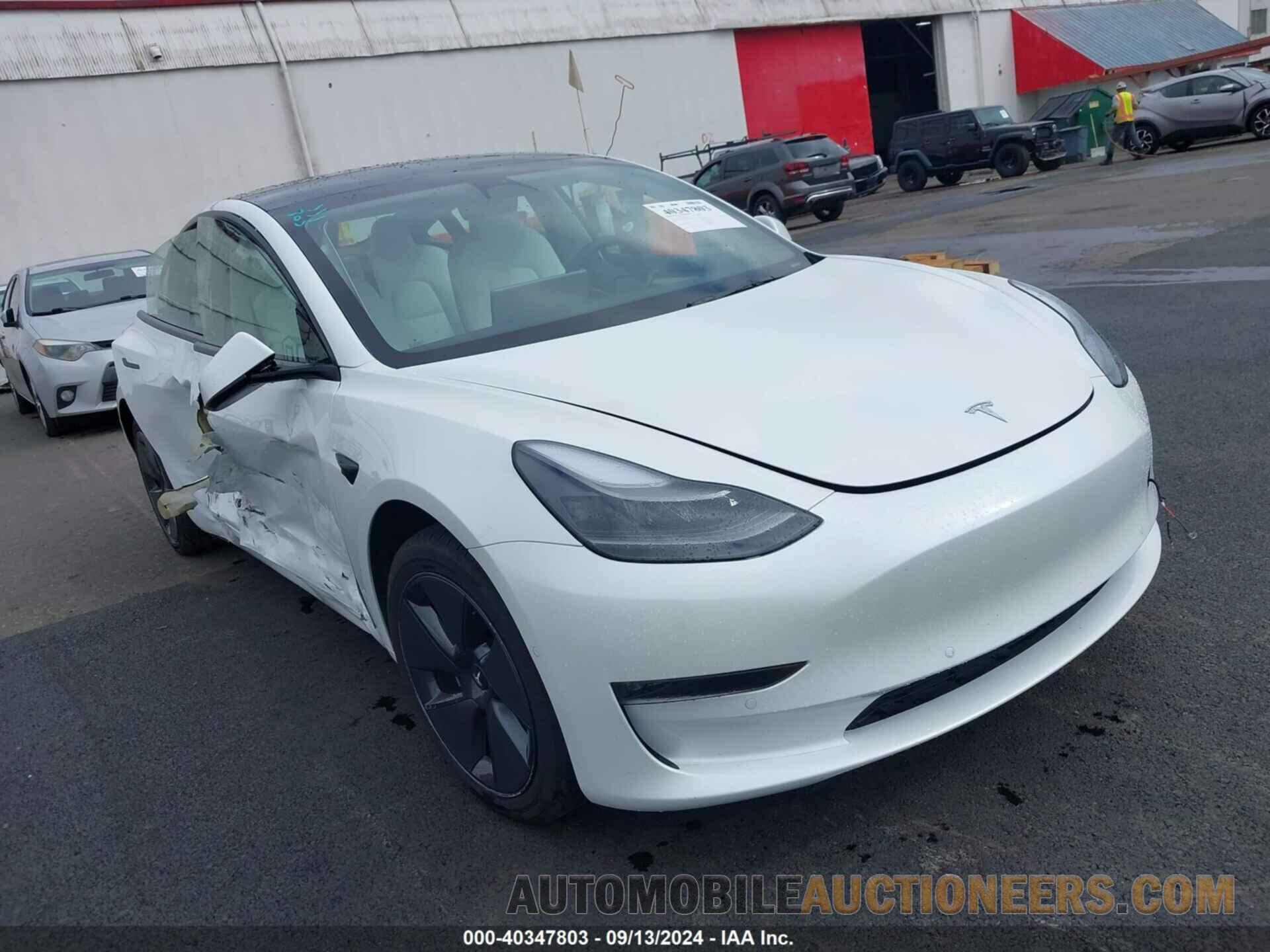 5YJ3E1EB9NF348208 TESLA MODEL 3 2022