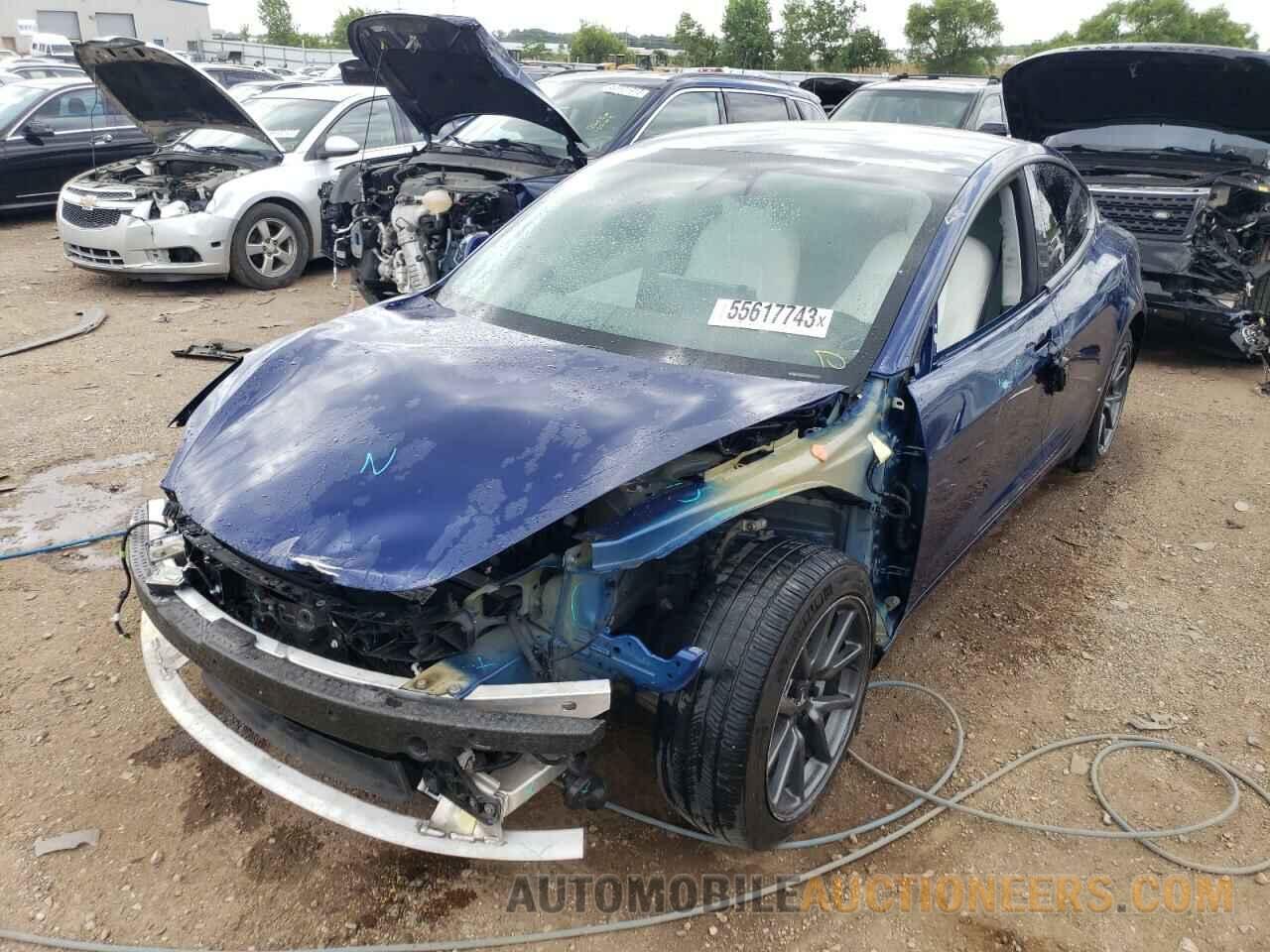 5YJ3E1EBXKF454386 TESLA MODEL 3 2019