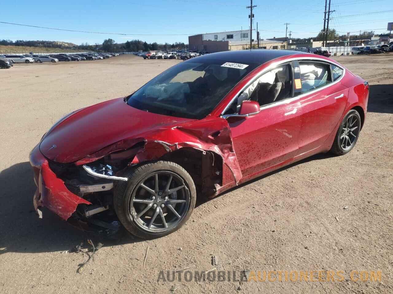 5YJ3E1EBXKF496797 TESLA MODEL 3 2019