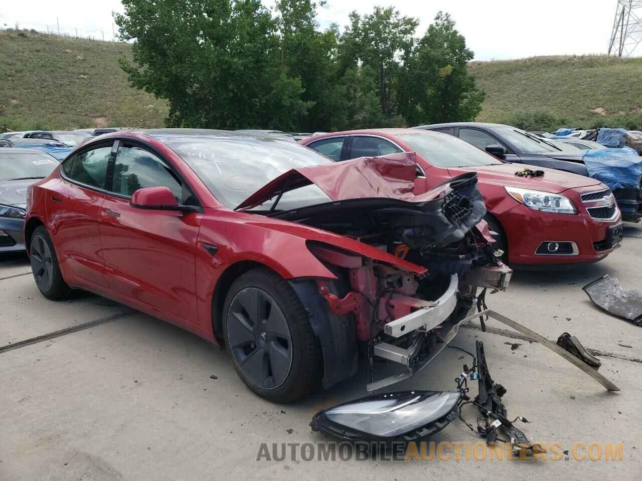 5YJ3E1EBXMF064956 TESLA MODEL 3 2021