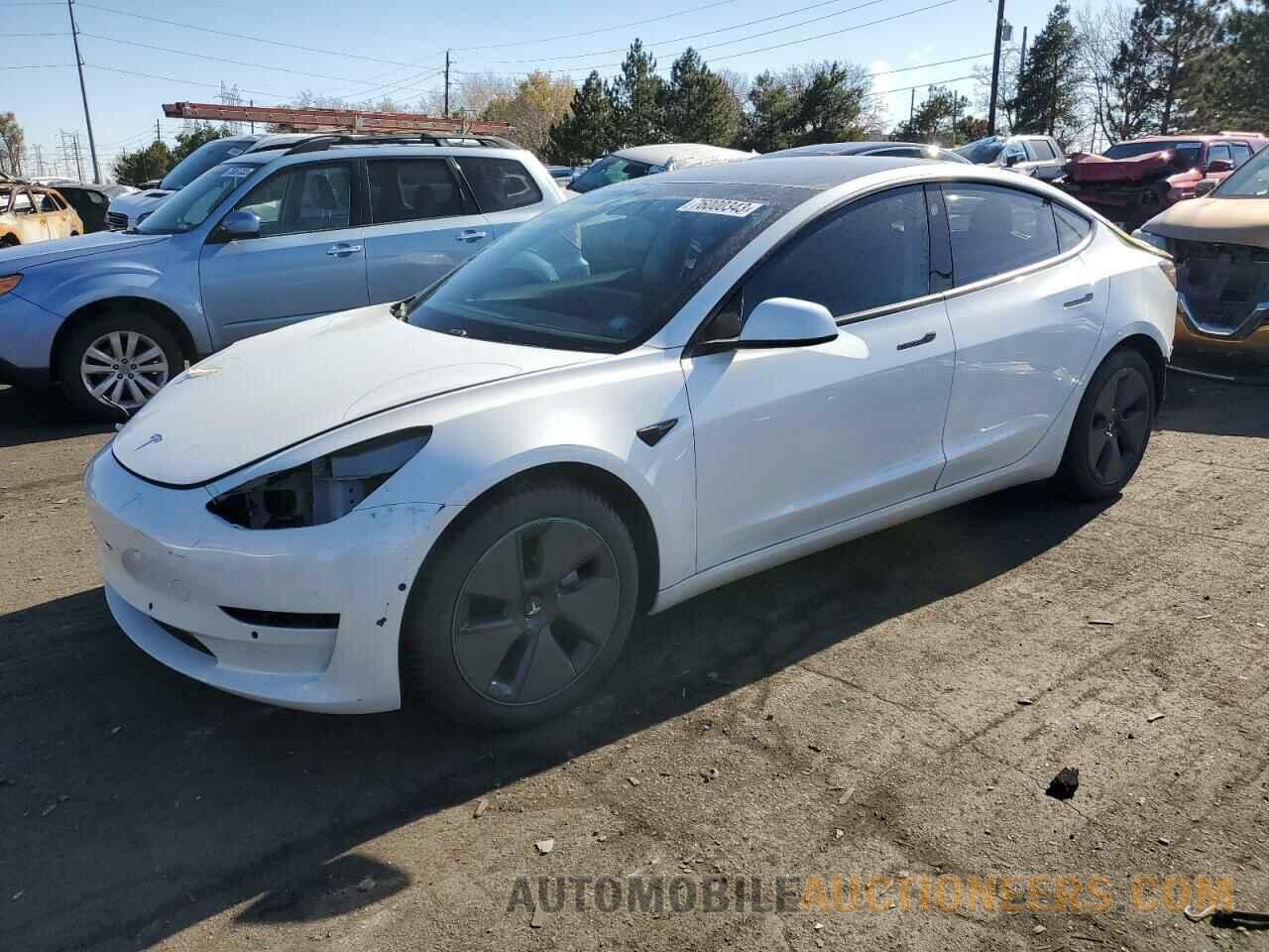 5YJ3E1EBXMF858257 TESLA MODEL 3 2021