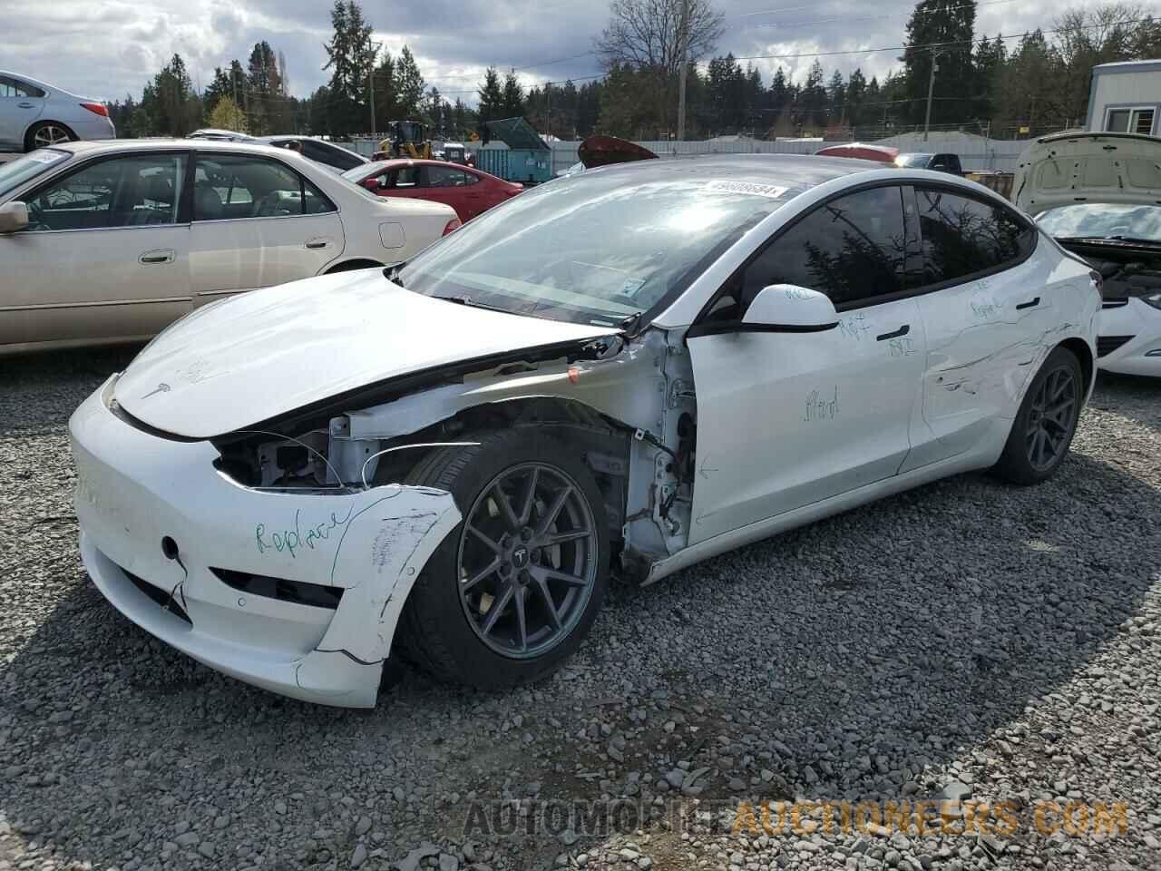 5YJ3E1EBXMF876192 TESLA MODEL 3 2021