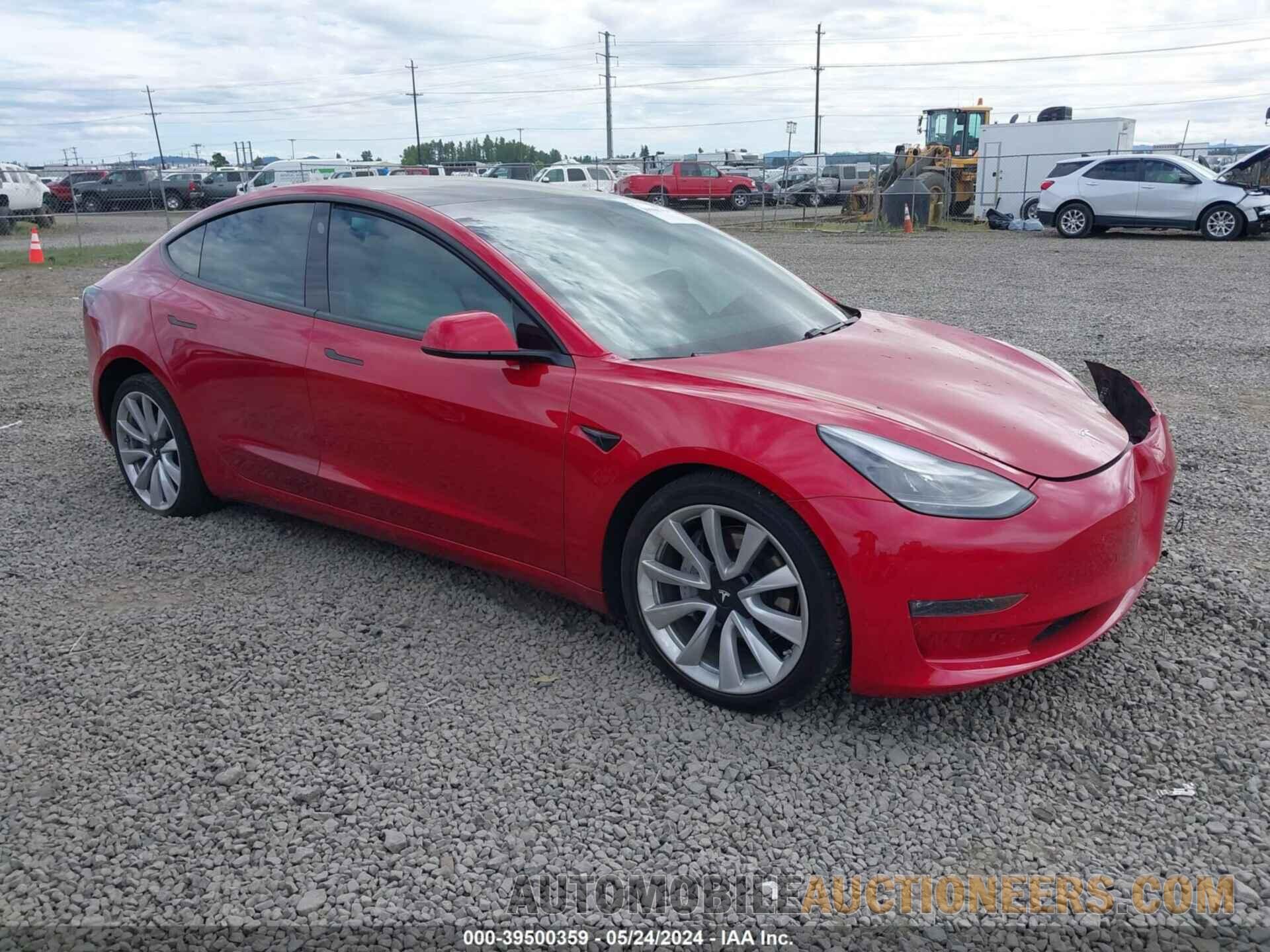 5YJ3E1EBXMF926590 TESLA MODEL 3 2021