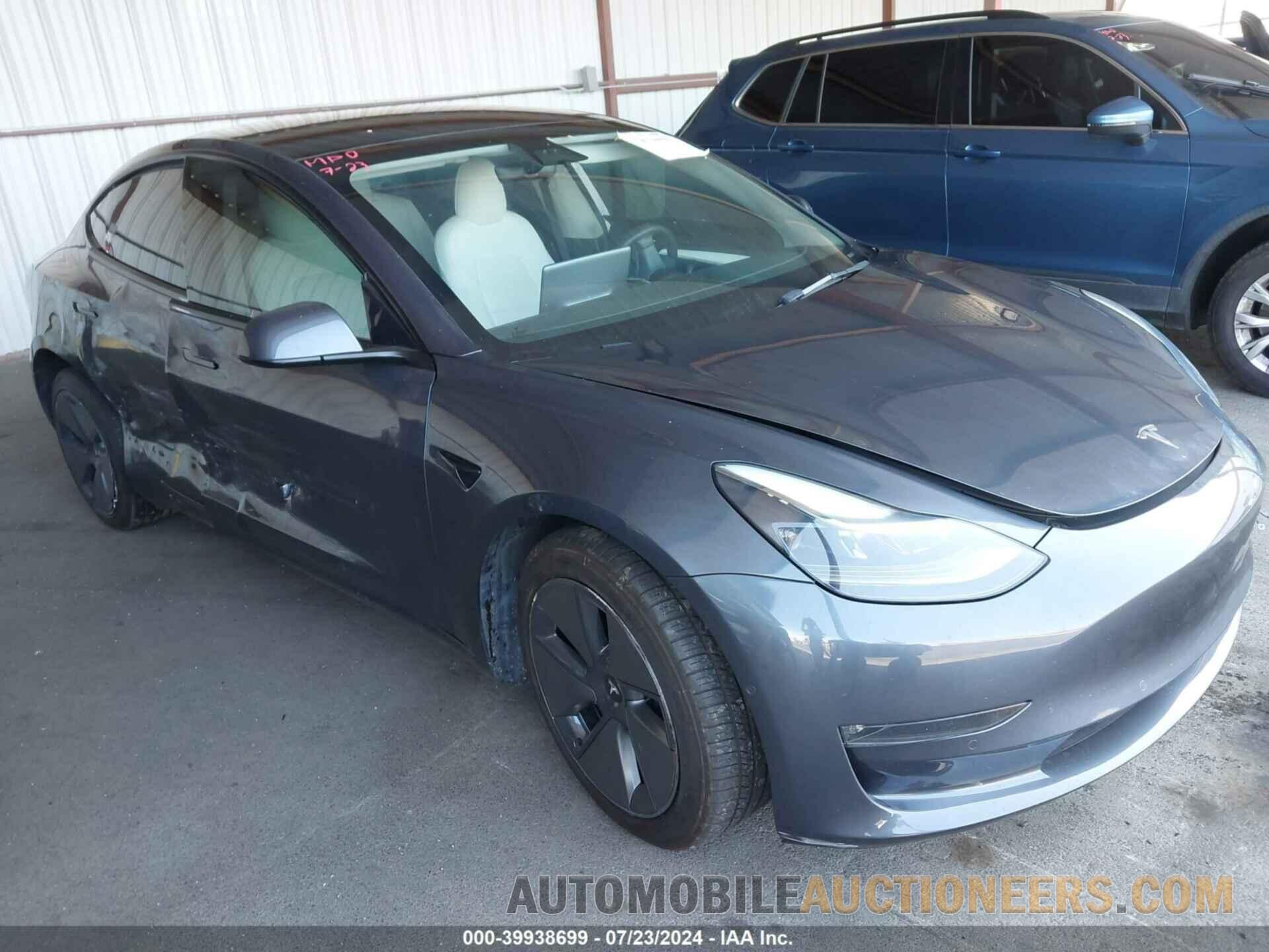 5YJ3E1EBXNF122677 TESLA MODEL 3 2022