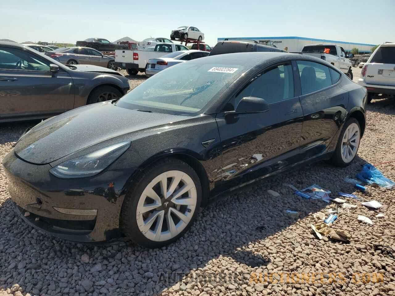 5YJ3E1EBXNF127250 TESLA MODEL 3 2022