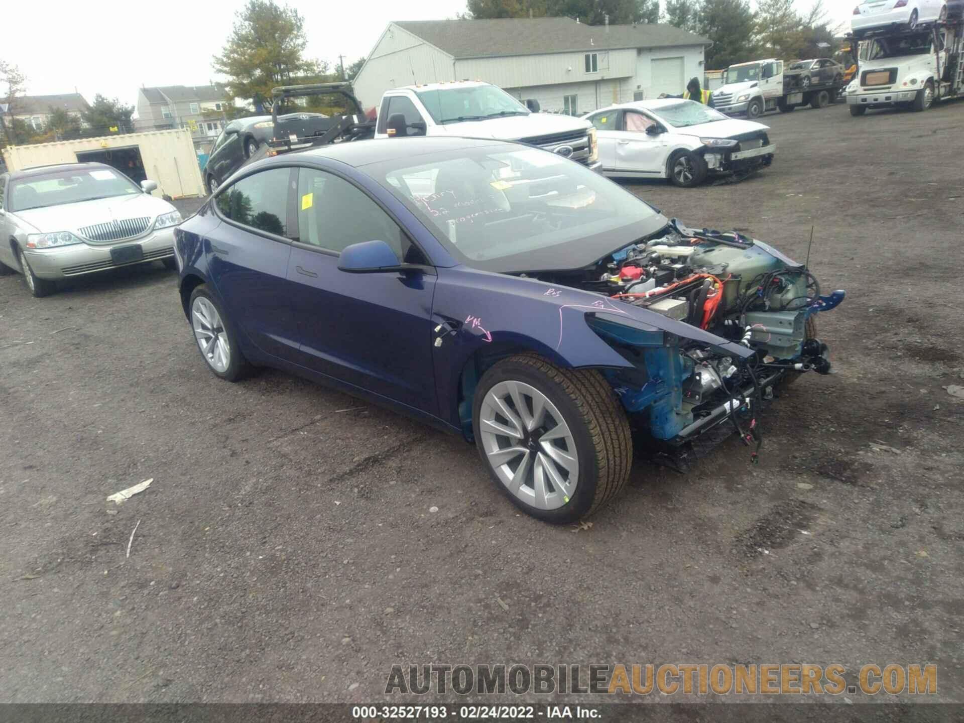 5YJ3E1EBXNF127300 TESLA MODEL 3 2022