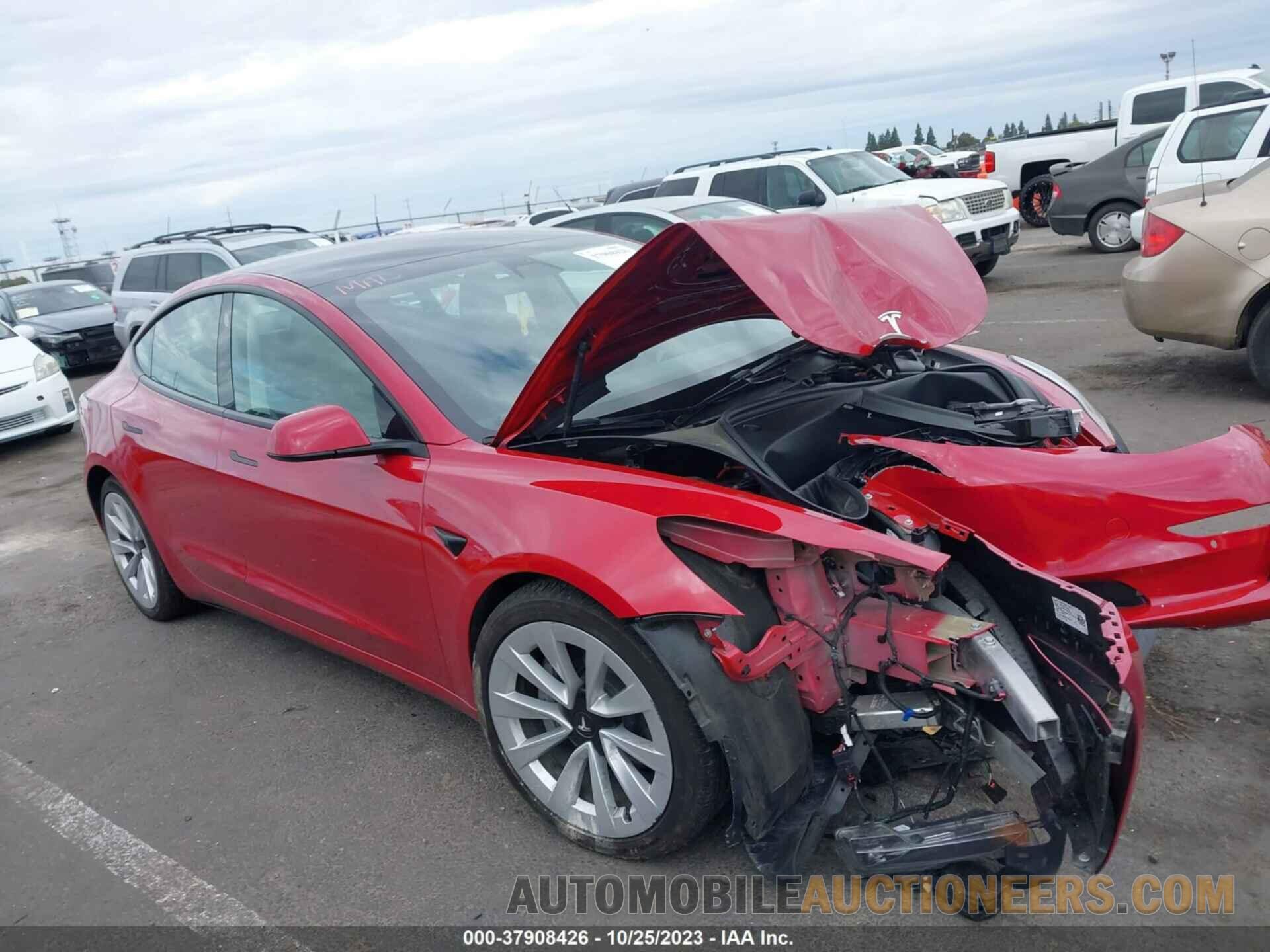 5YJ3E1EBXNF130522 TESLA MODEL 3 2022