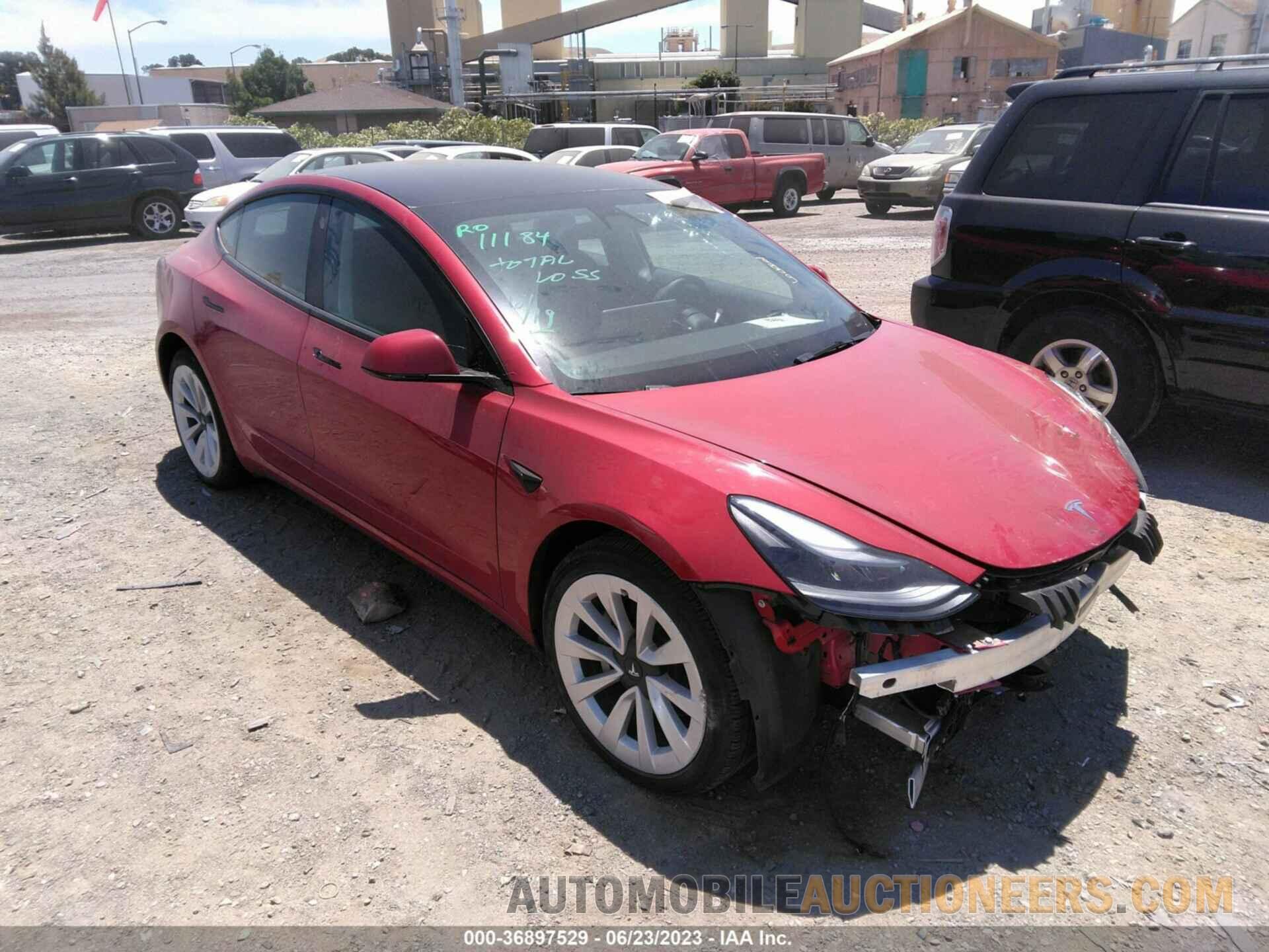 5YJ3E1EBXNF131315 TESLA MODEL 3 2022