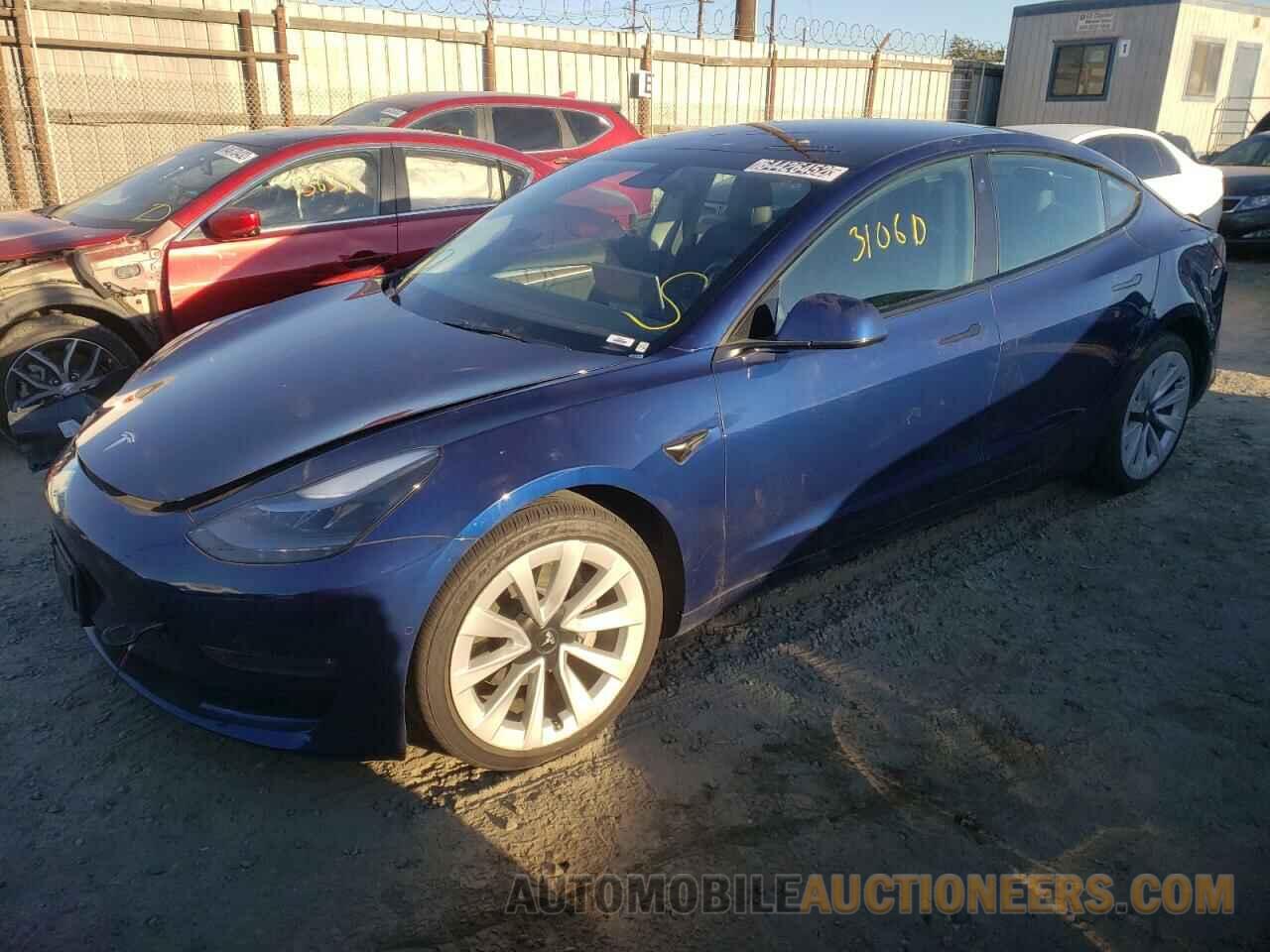 5YJ3E1EBXNF144470 TESLA MODEL 3 2022