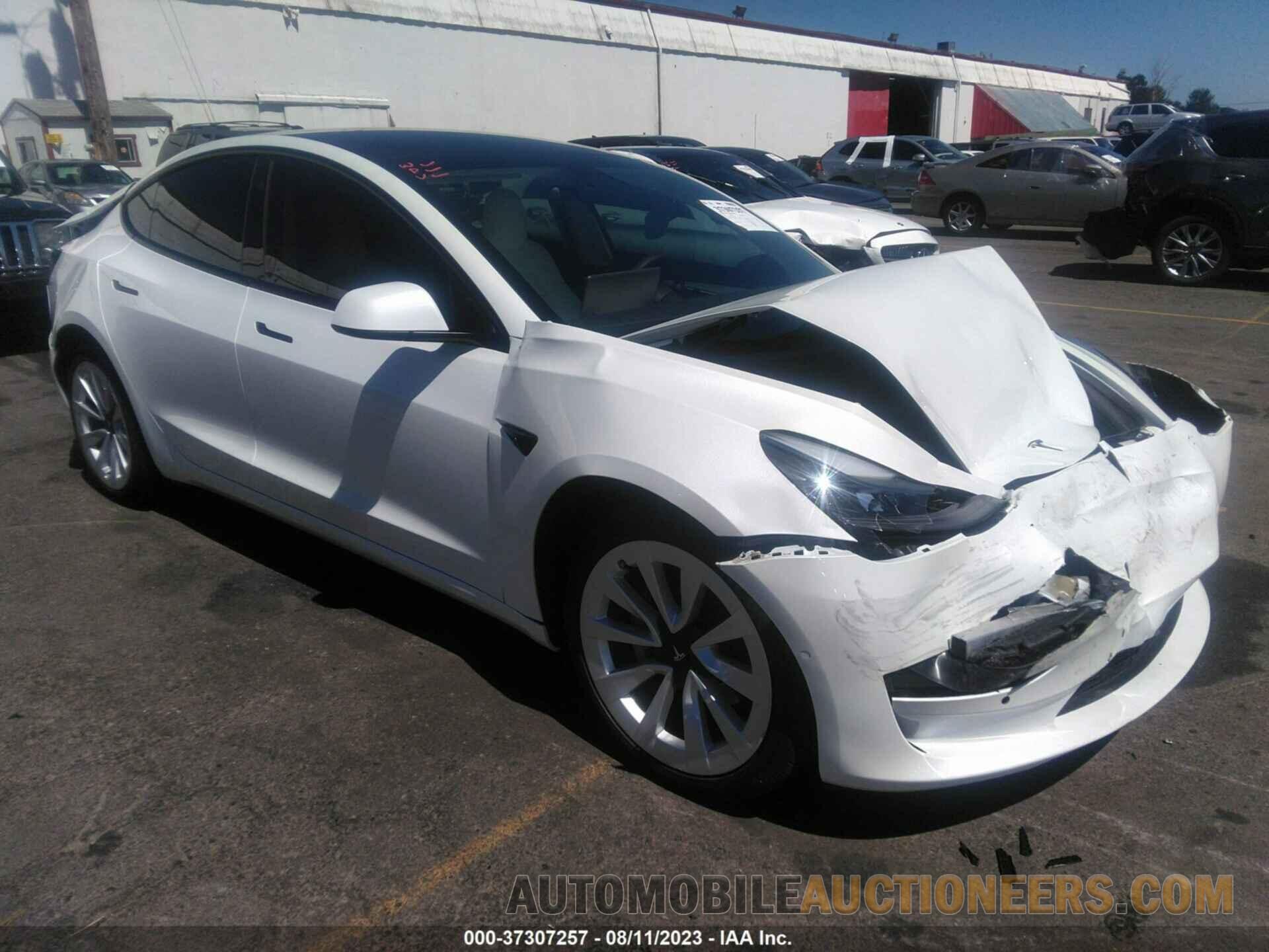 5YJ3E1EBXNF152293 TESLA MODEL 3 2022