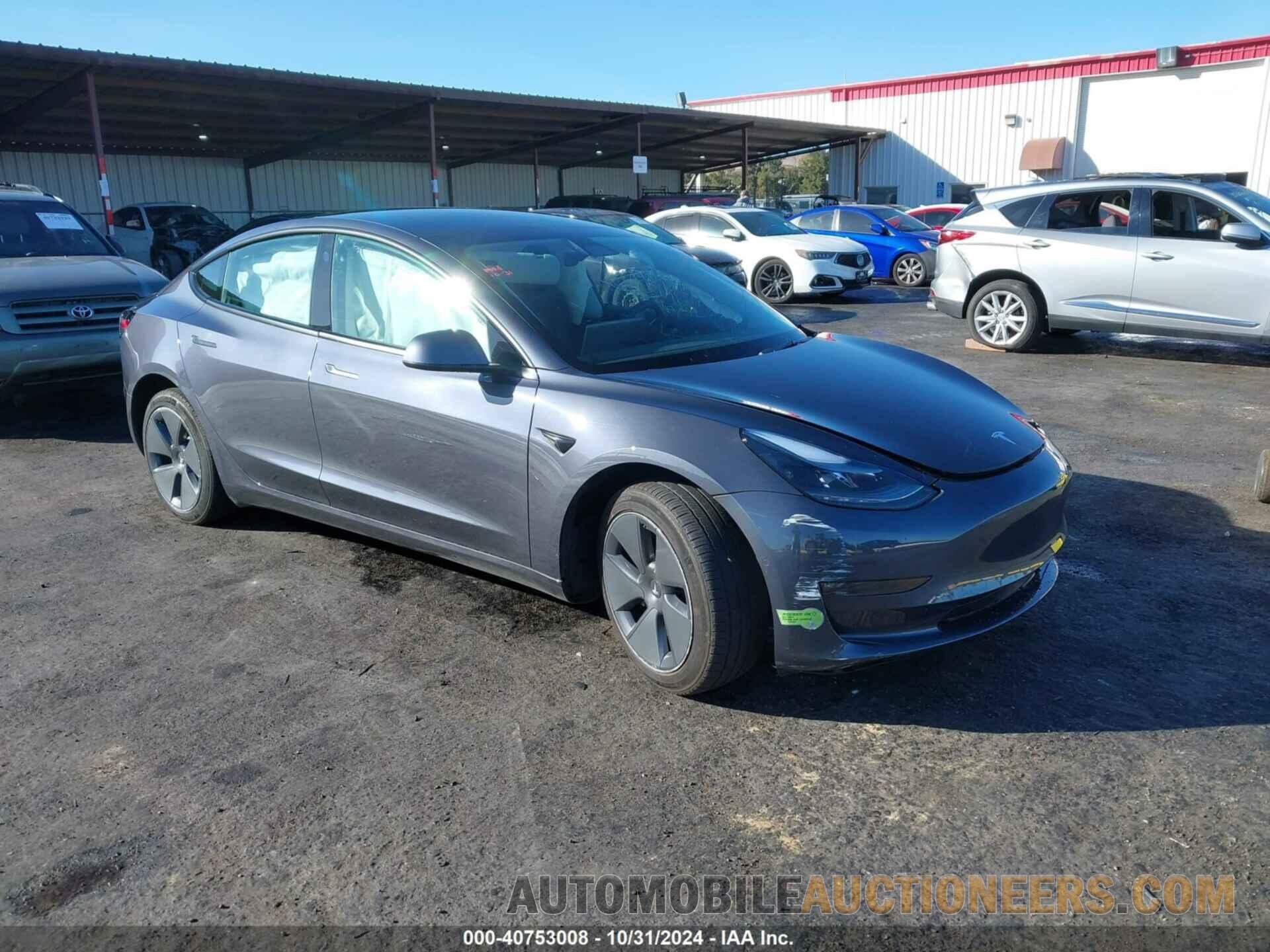 5YJ3E1EBXNF164816 TESLA MODEL 3 2022