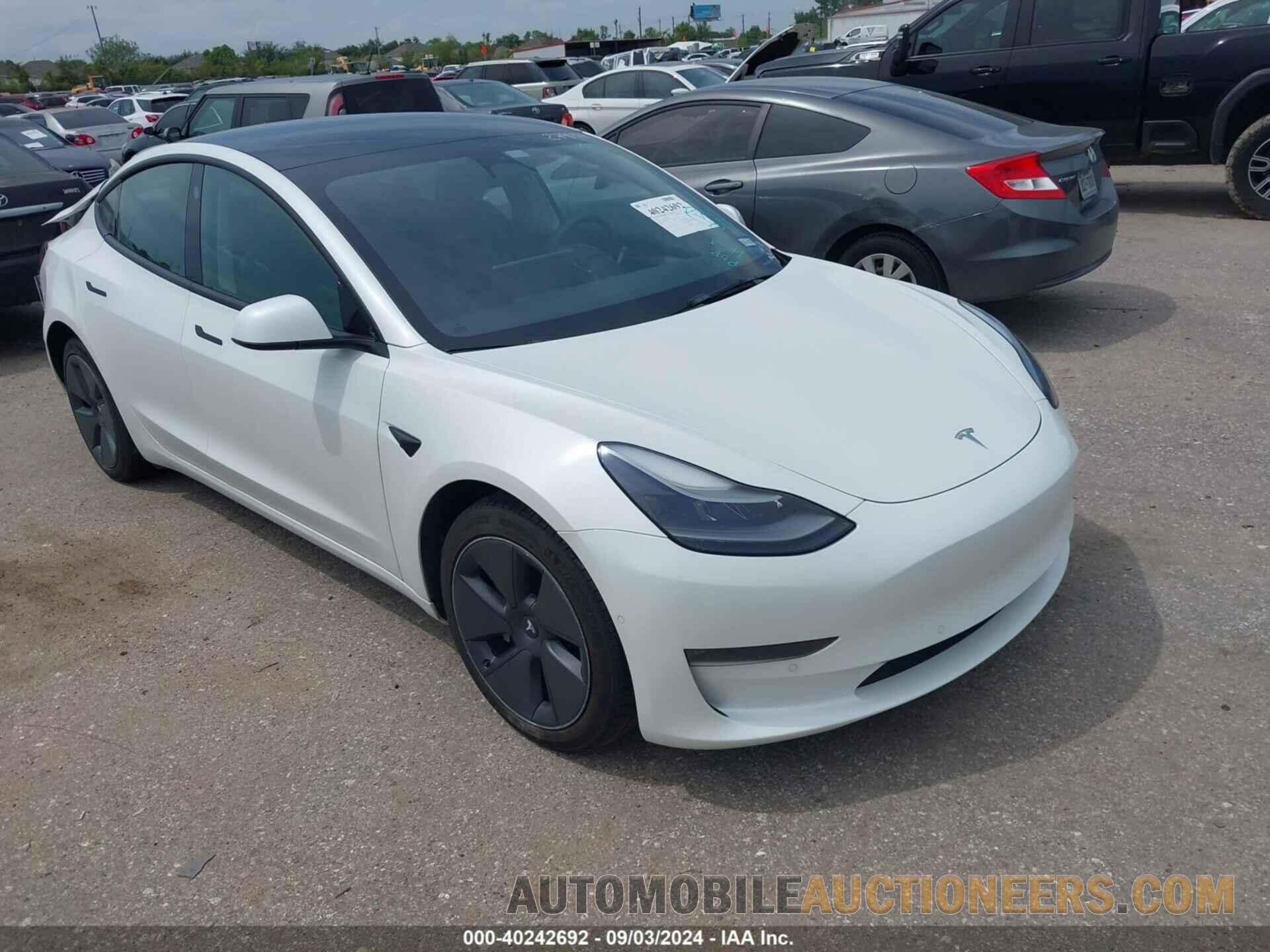 5YJ3E1EBXNF173127 TESLA MODEL 3 2022