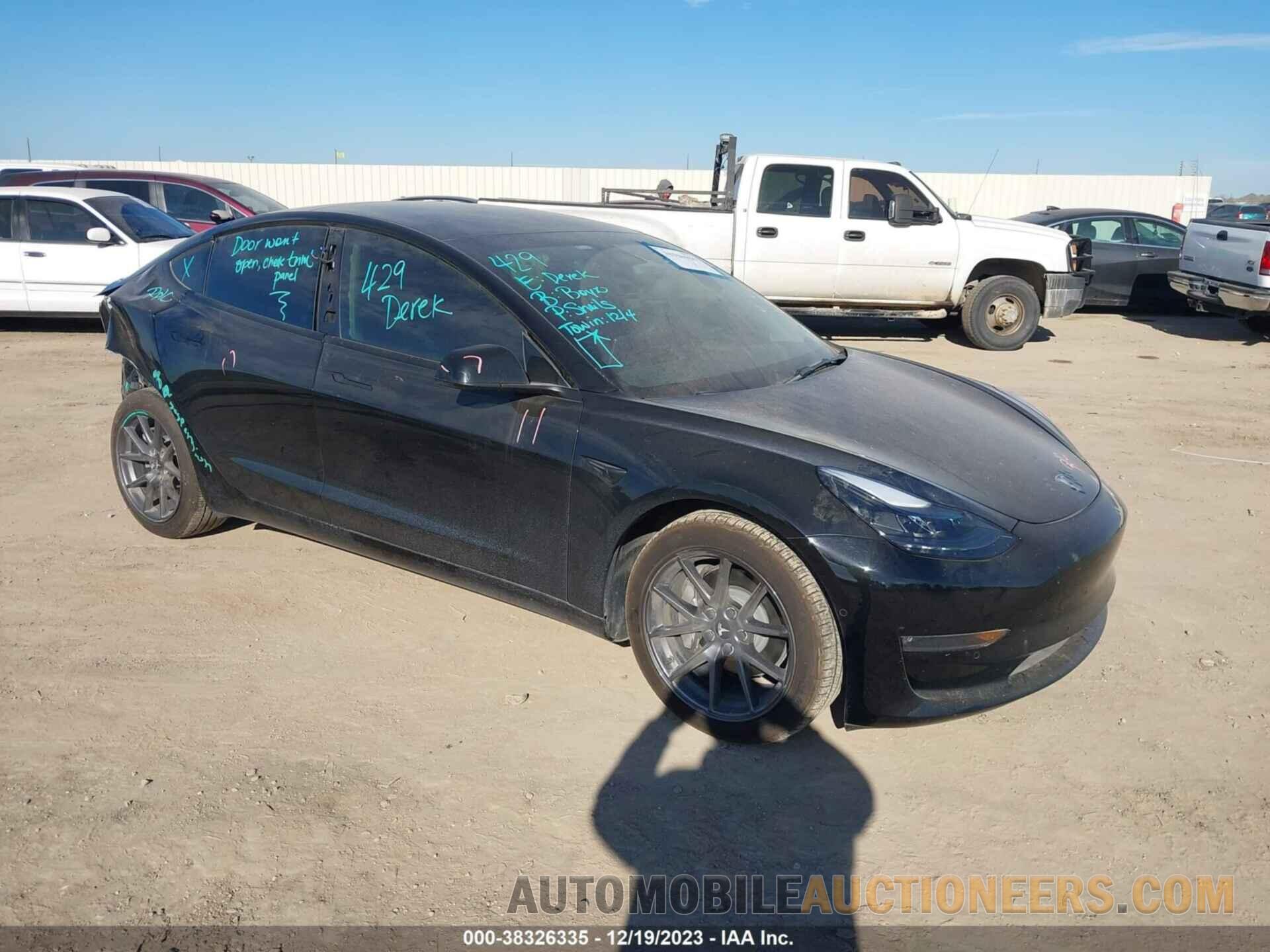 5YJ3E1EBXNF182930 TESLA MODEL 3 2022