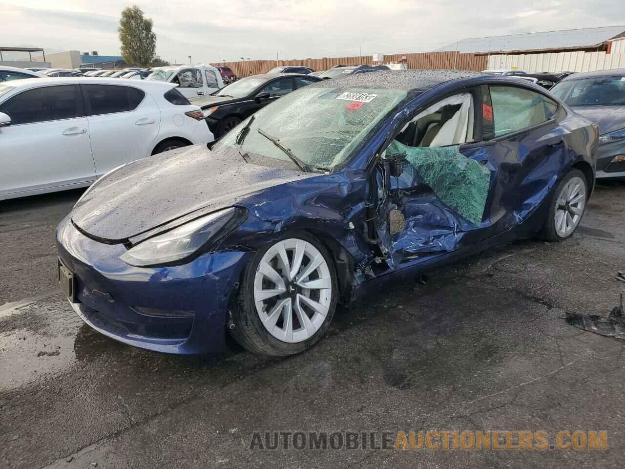 5YJ3E1EBXNF186119 TESLA MODEL 3 2022