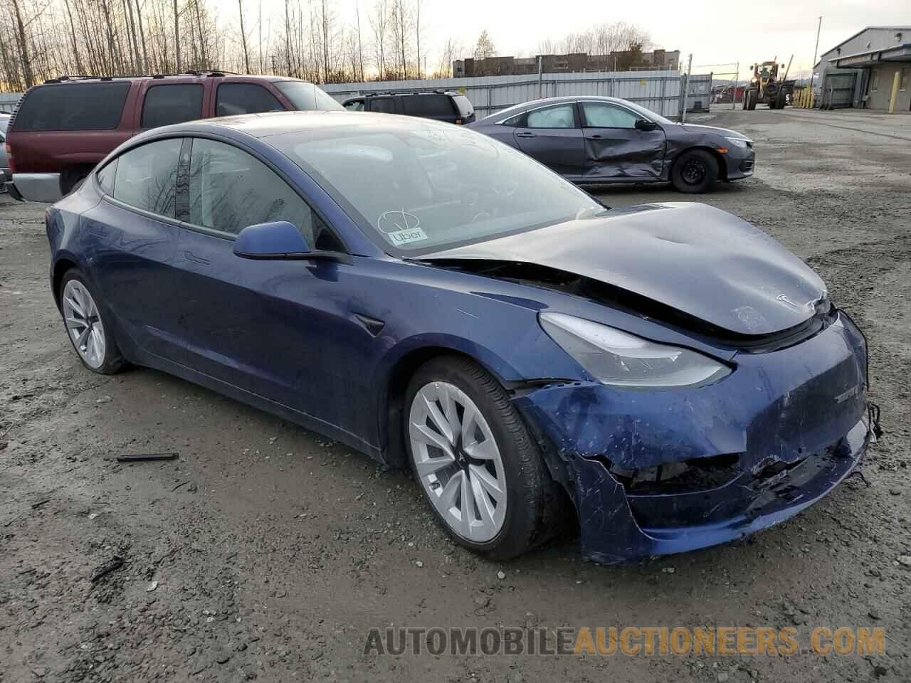 5YJ3E1EBXNF191093 TESLA MODEL 3 2022