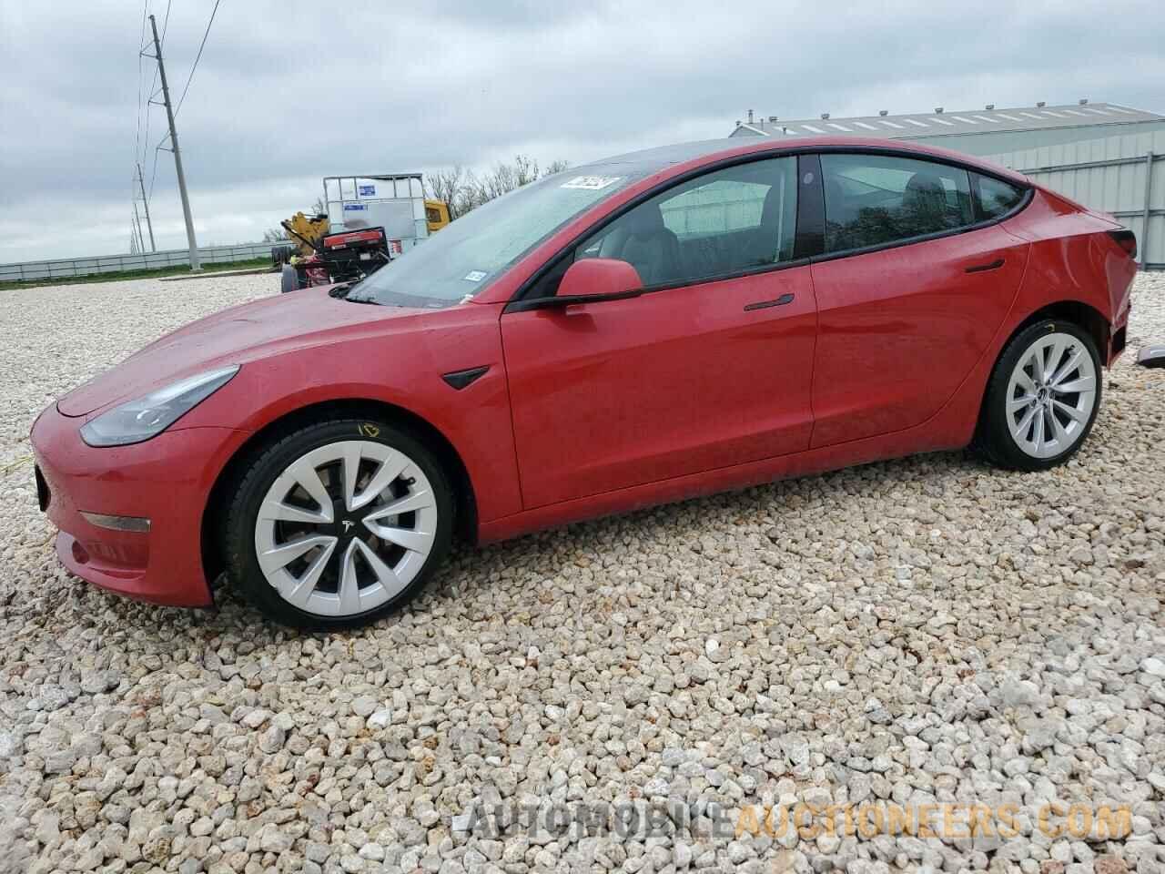 5YJ3E1EBXNF191675 TESLA MODEL 3 2022