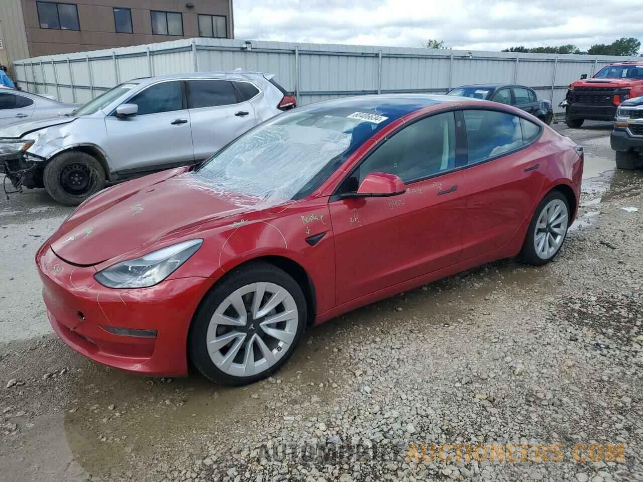 5YJ3E1EBXNF192339 TESLA MODEL 3 2022