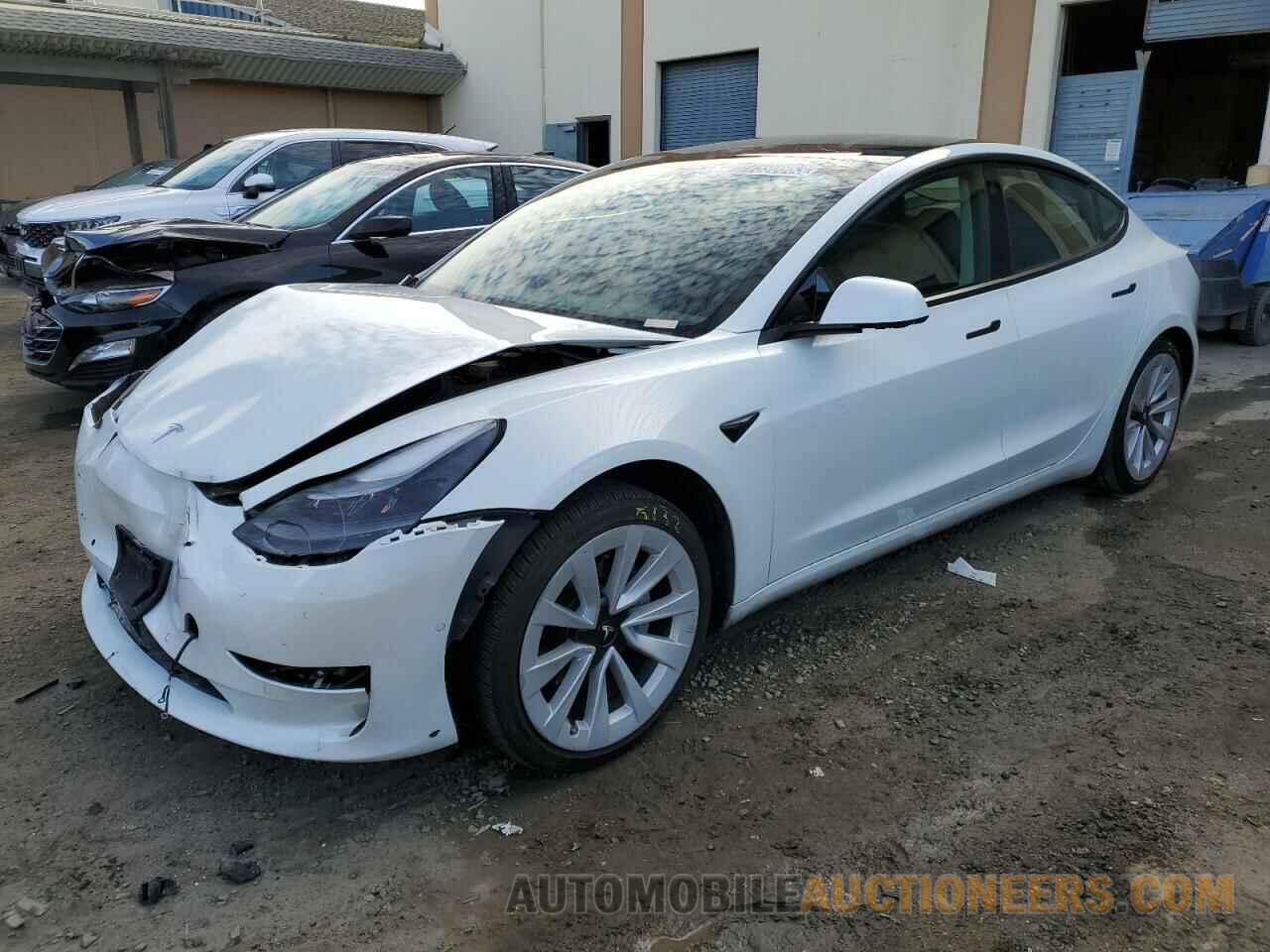 5YJ3E1EBXNF192471 TESLA MODEL 3 2022