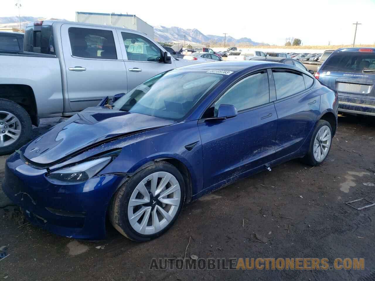 5YJ3E1EBXNF210709 TESLA MODEL 3 2022