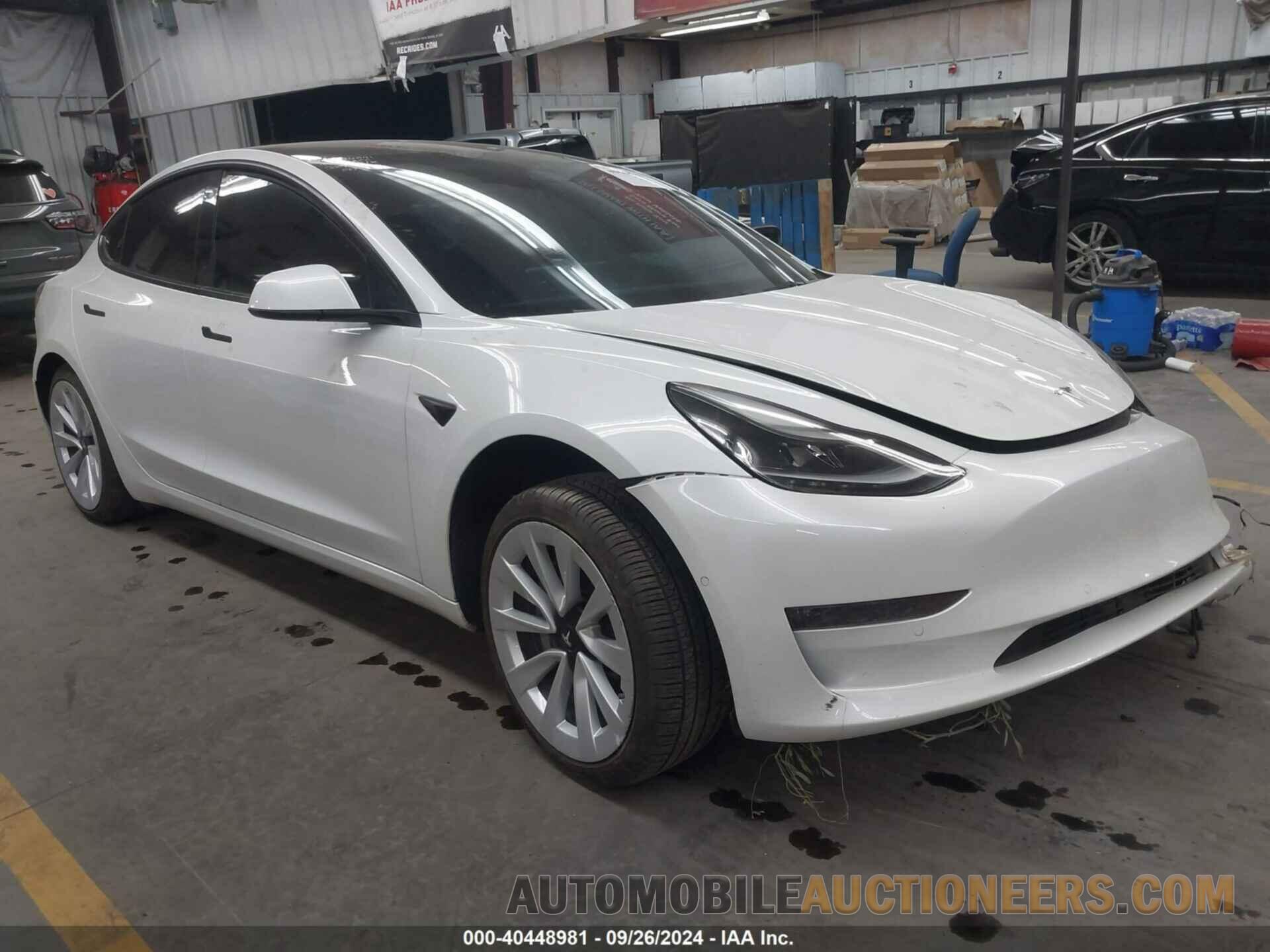 5YJ3E1EBXNF253009 TESLA MODEL 3 2022