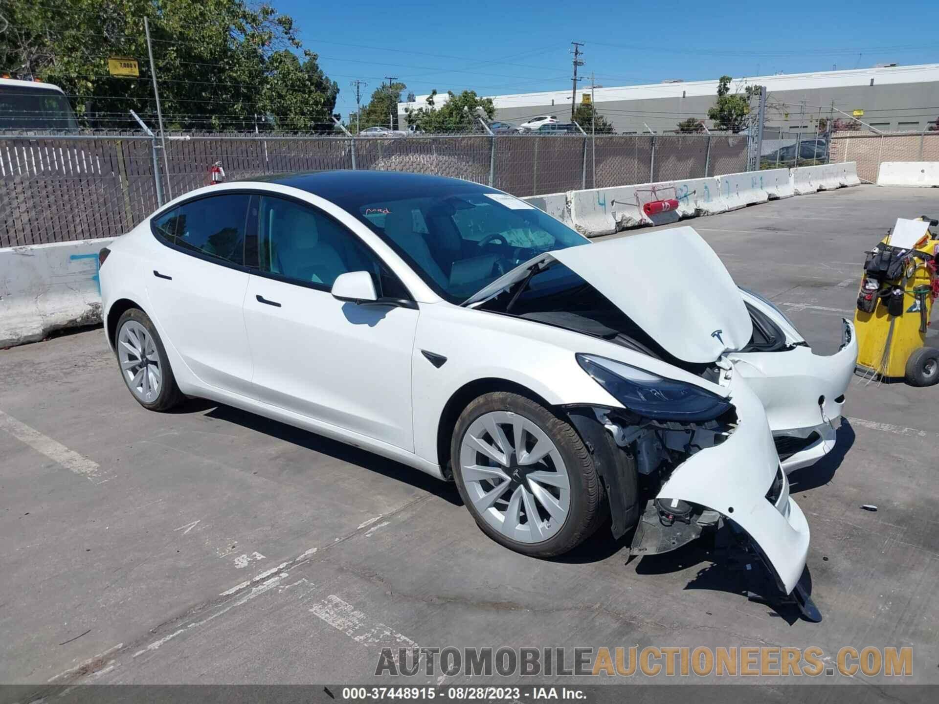 5YJ3E1EBXNF263796 TESLA MODEL 3 2022