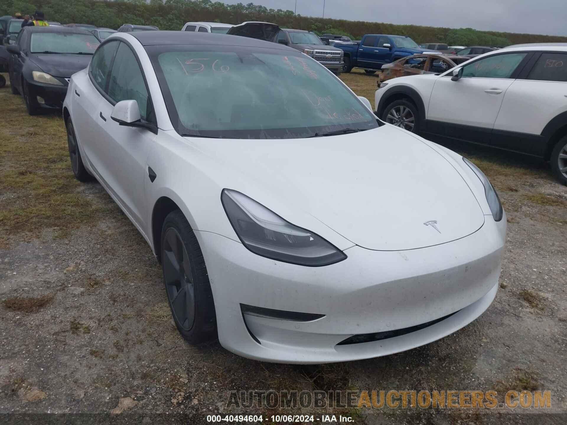 5YJ3E1EBXNF267363 TESLA MODEL 3 2022