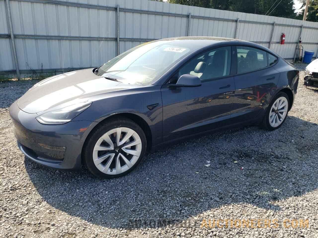 5YJ3E1EBXNF286284 TESLA MODEL 3 2022