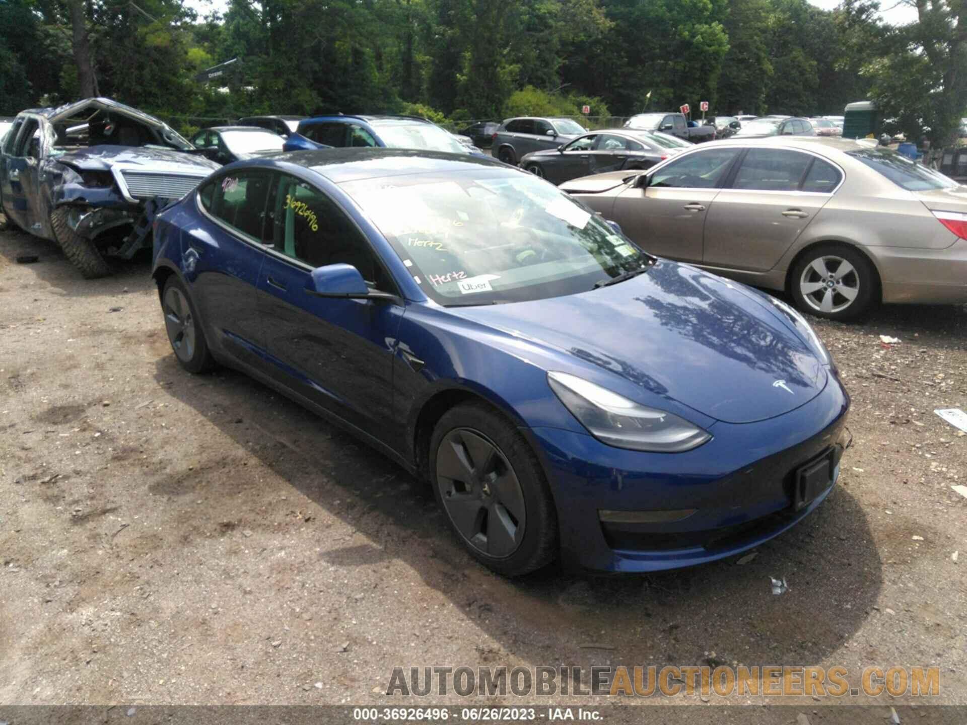 5YJ3E1EBXNF288522 TESLA MODEL 3 2022