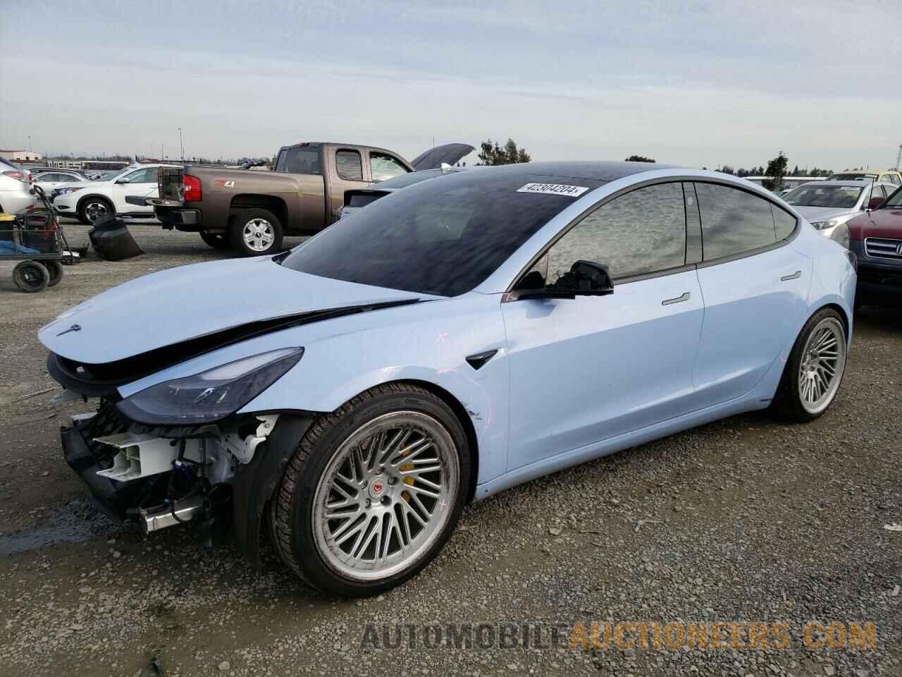 5YJ3E1EBXNF293591 TESLA MODEL 3 2022