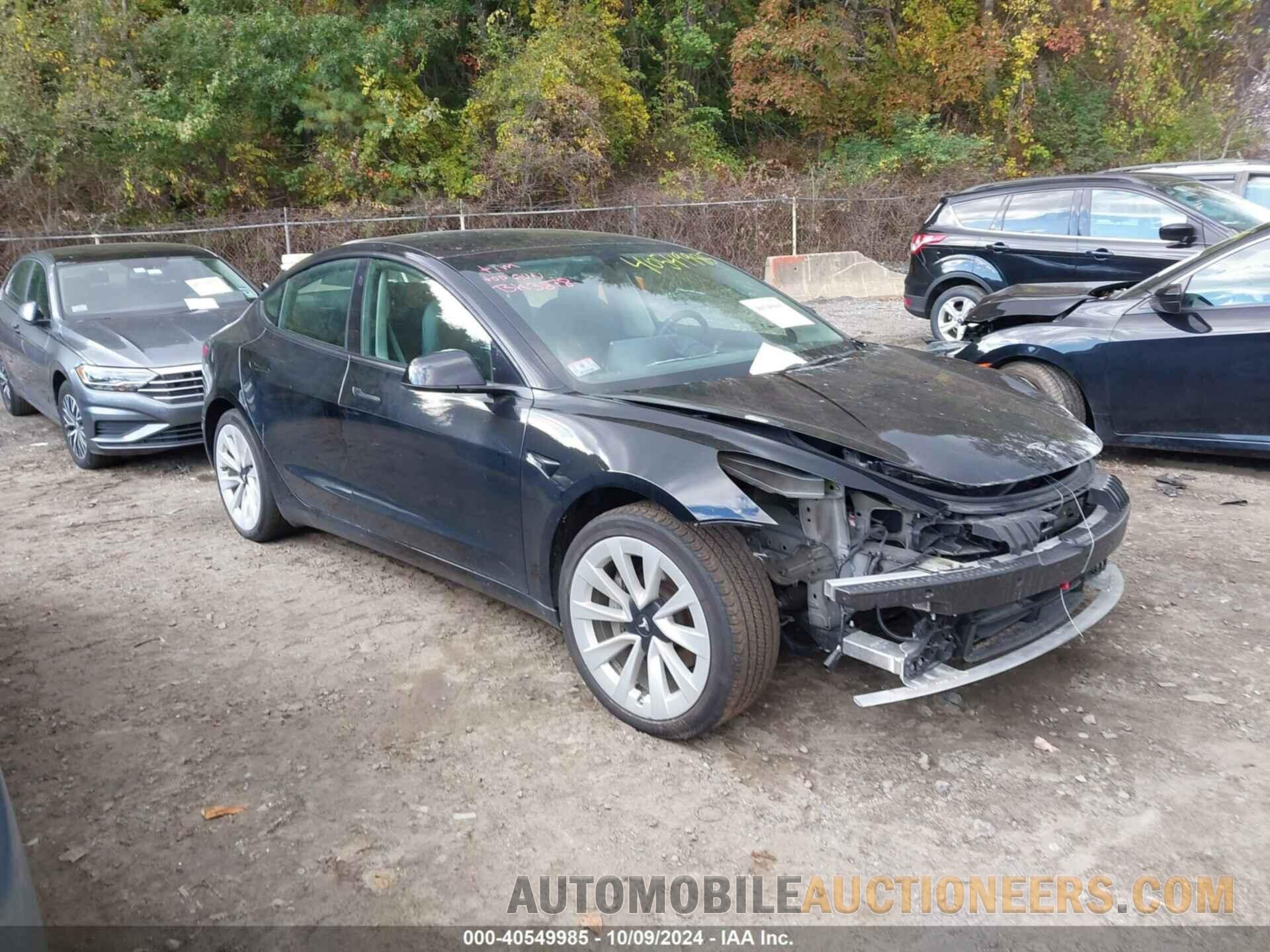 5YJ3E1EBXNF304878 TESLA MODEL 3 2022