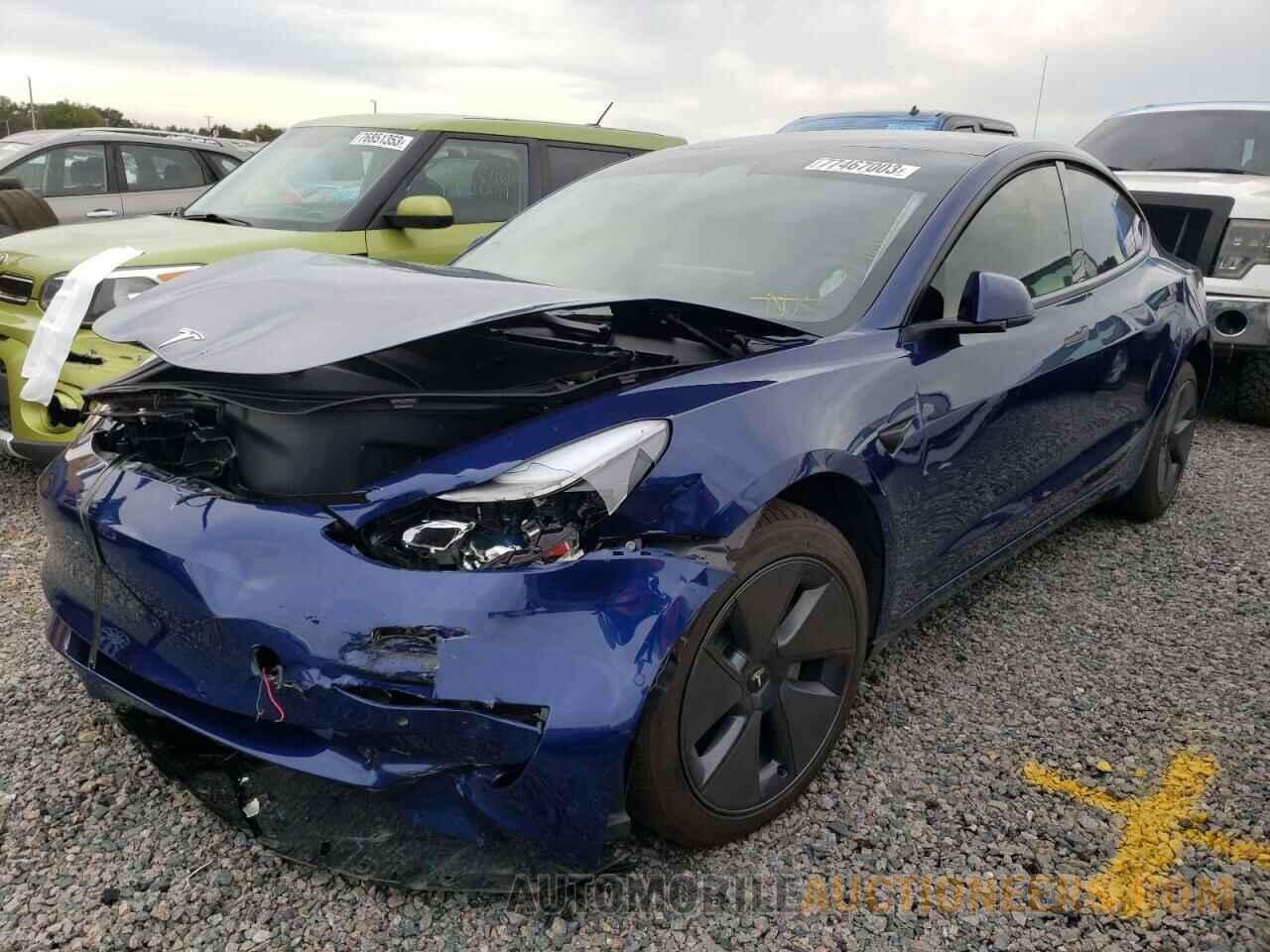 5YJ3E1EBXNF323995 TESLA MODEL 3 2022