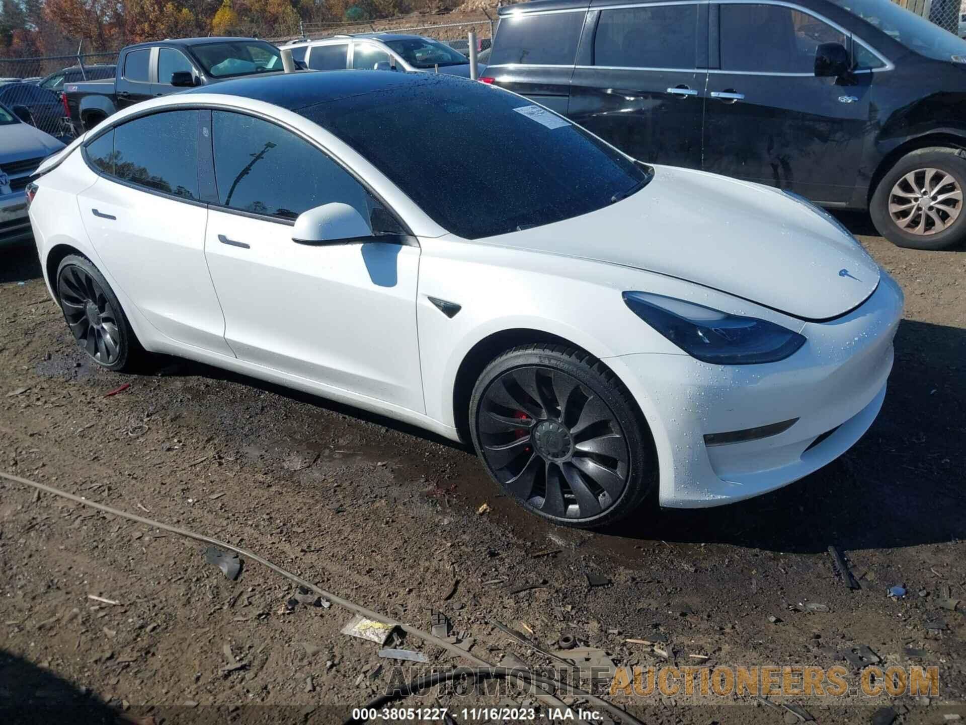 5YJ3E1EC0MF083377 TESLA MODEL 3 2021