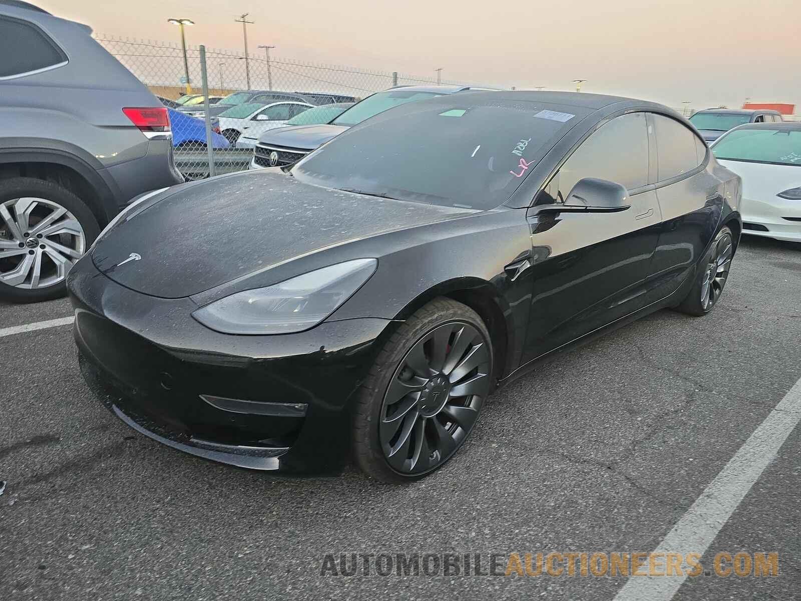 5YJ3E1EC0NF107923 Tesla Model 3 2022