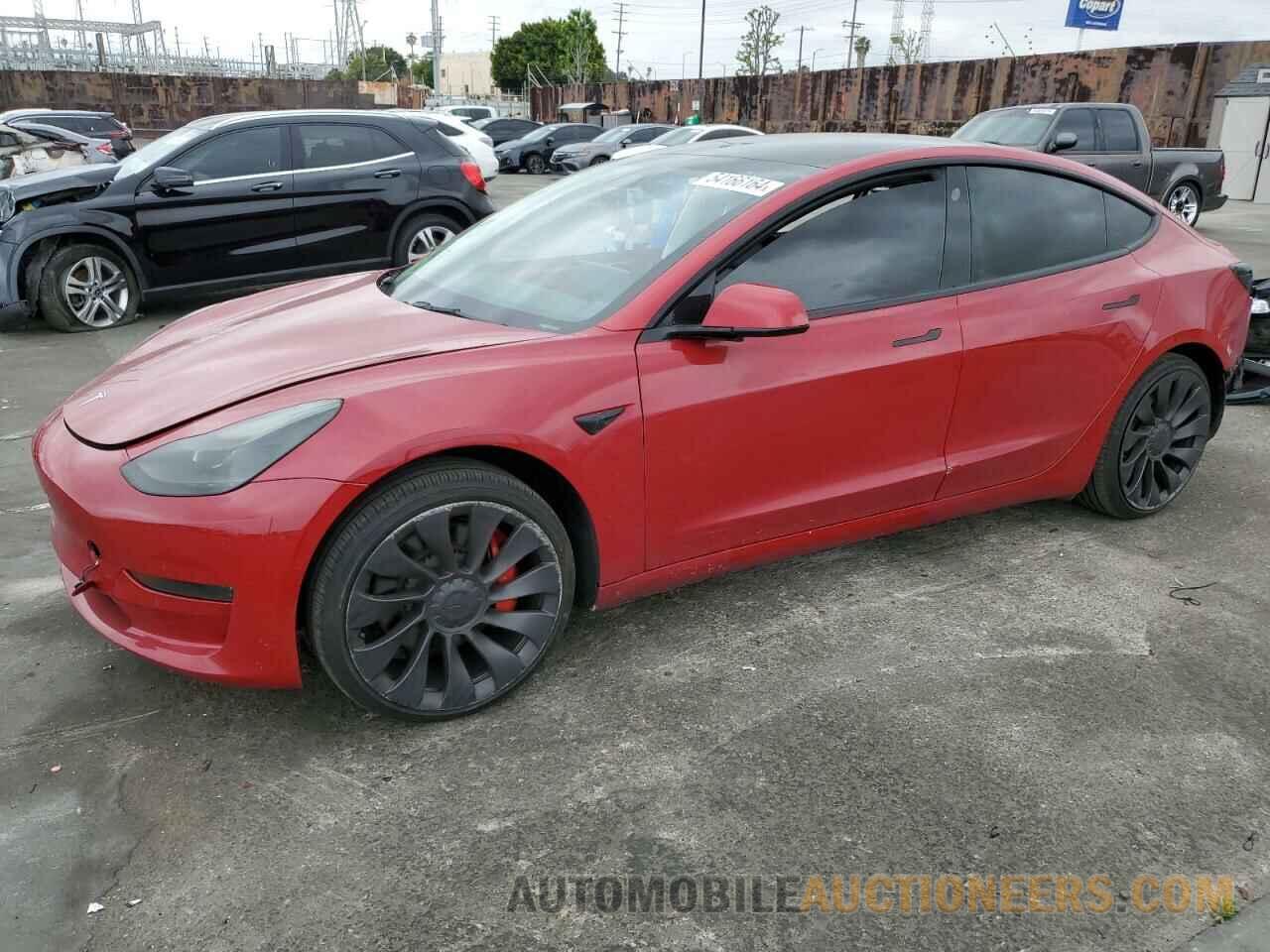 5YJ3E1EC0NF133258 TESLA MODEL 3 2022