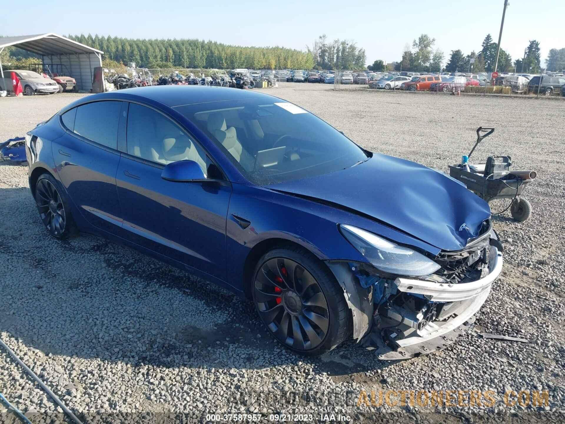 5YJ3E1EC0NF259376 TESLA MODEL 3 2022