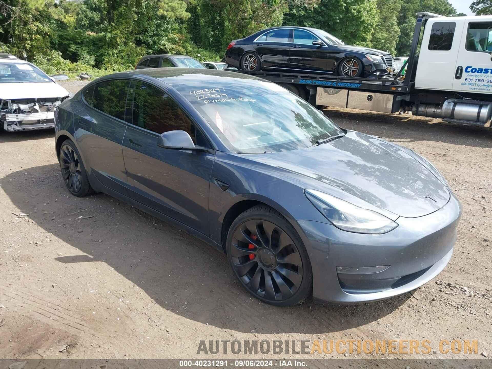 5YJ3E1EC0NF262715 TESLA MODEL 3 2022