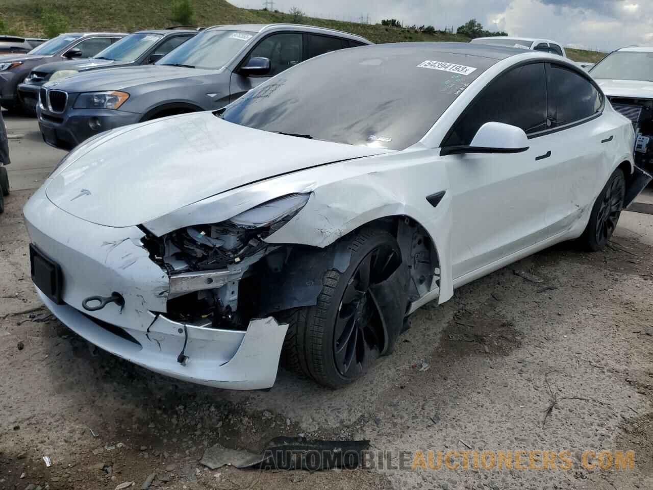 5YJ3E1EC0NF274332 TESLA MODEL 3 2022