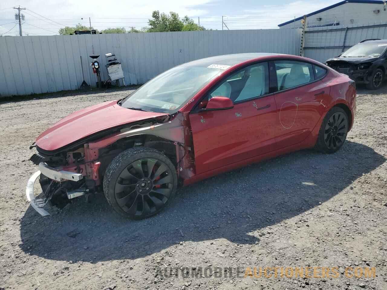 5YJ3E1EC0NF293415 TESLA MODEL 3 2022