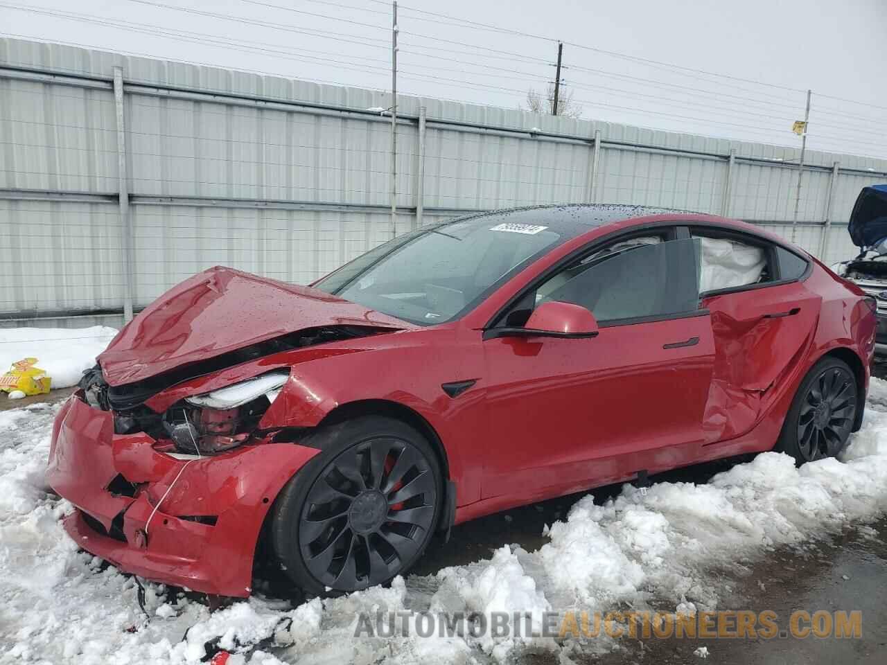 5YJ3E1EC0NF296315 TESLA MODEL 3 2022