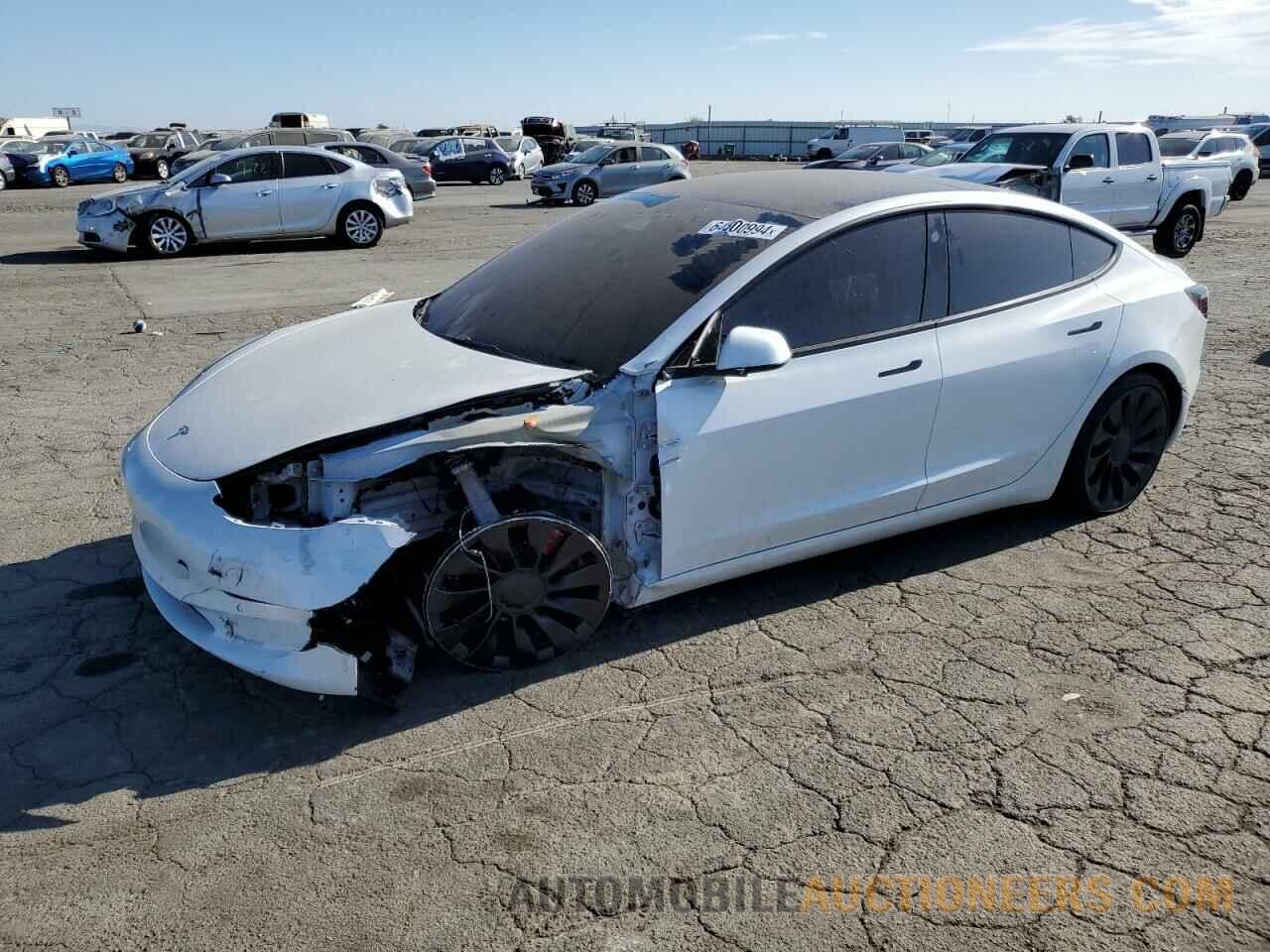 5YJ3E1EC0NF307166 TESLA MODEL 3 2022