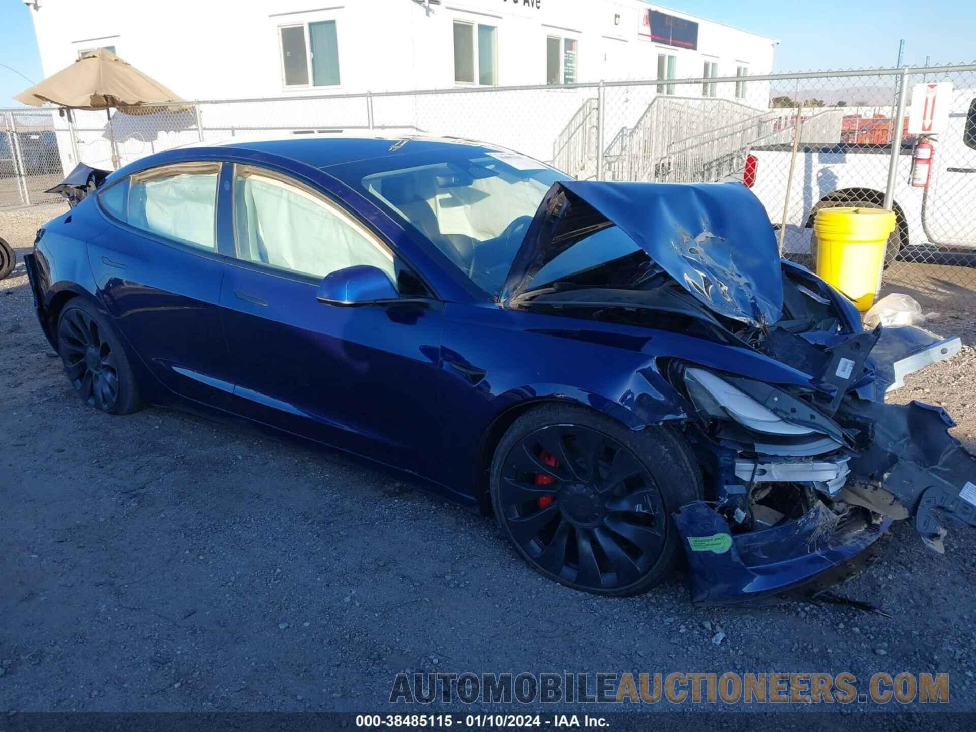 5YJ3E1EC0NF355654 TESLA MODEL 3 2022