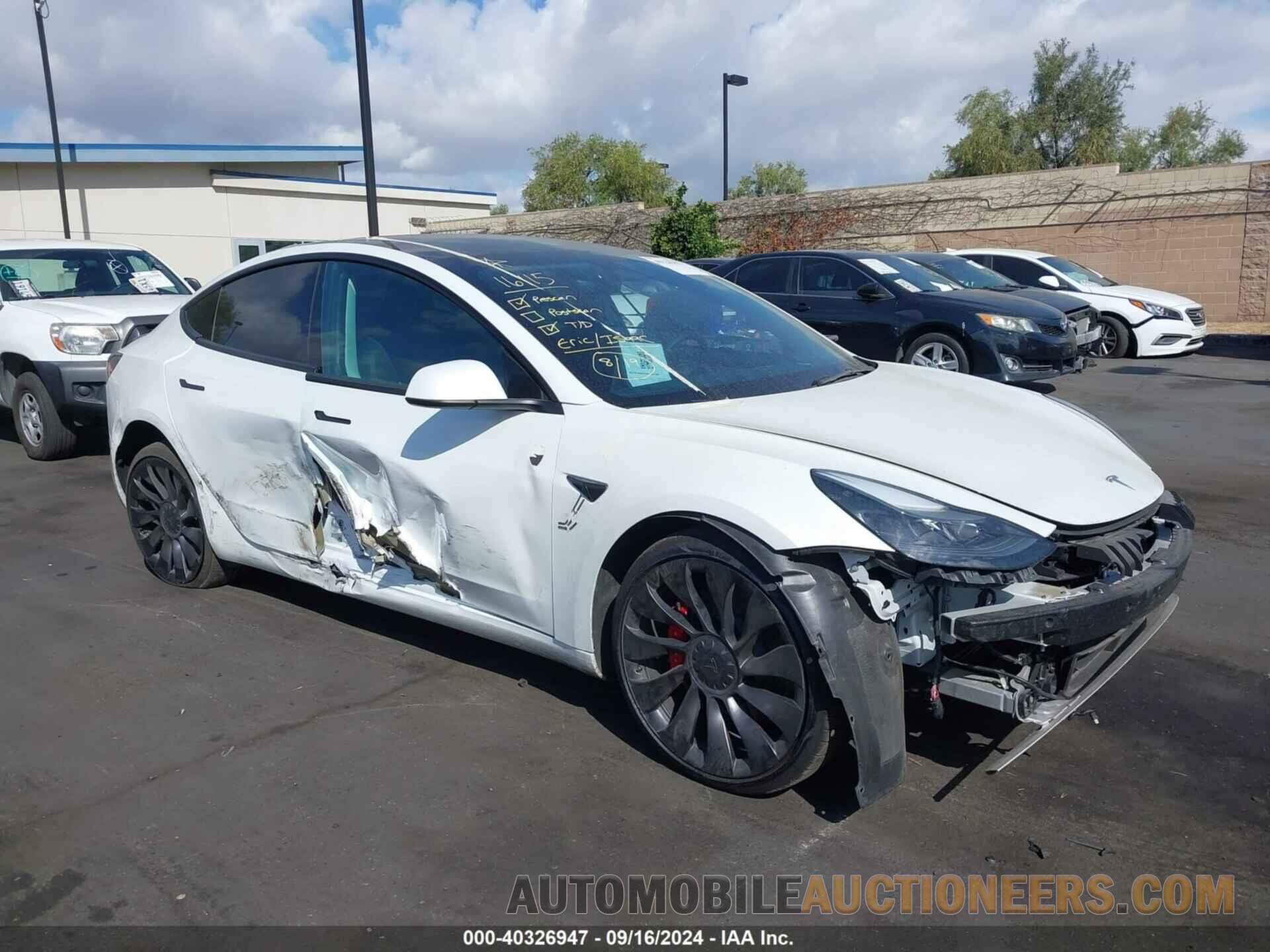 5YJ3E1EC0PF489003 TESLA MODEL 3 2023