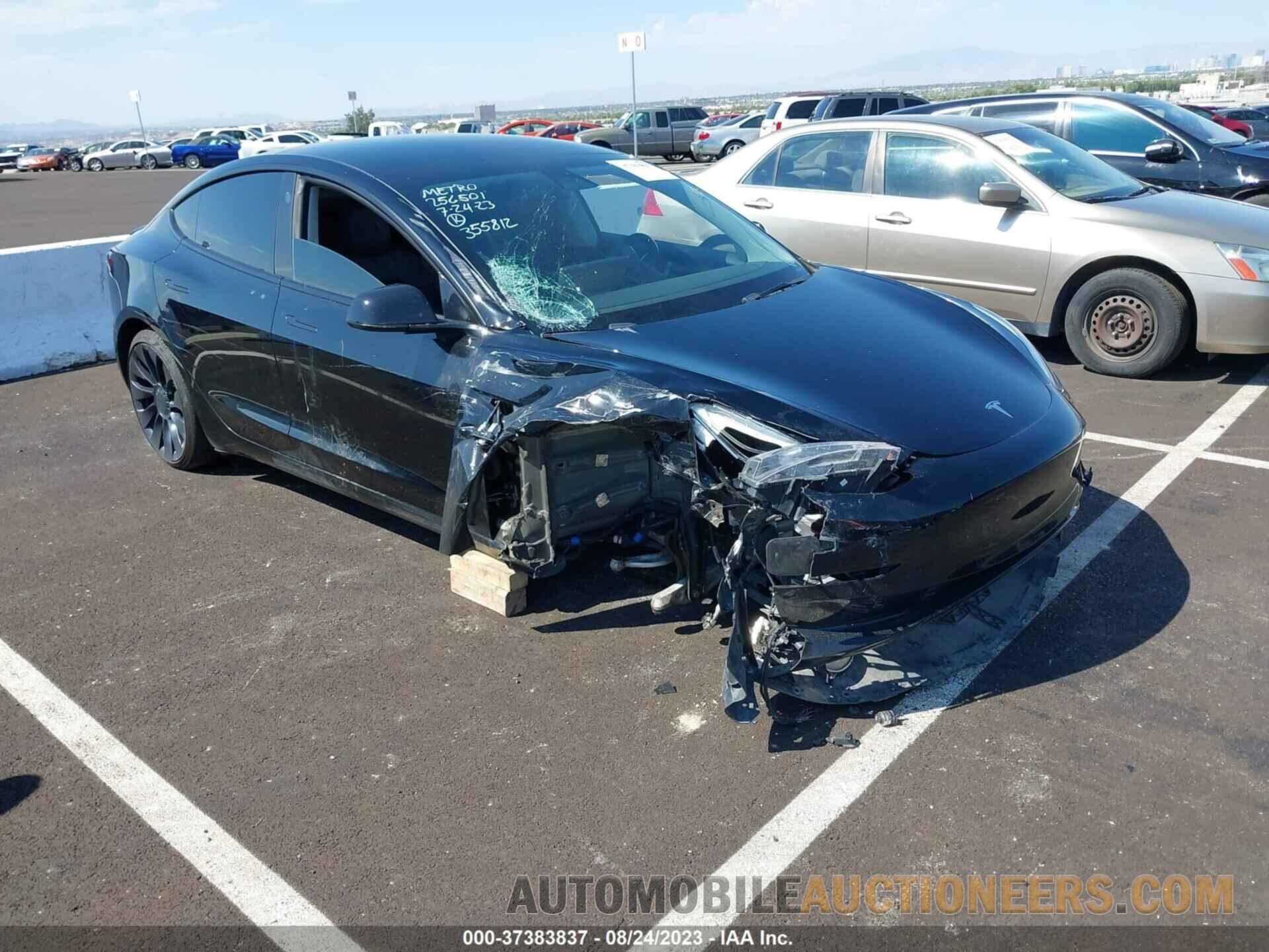 5YJ3E1EC1NF235605 TESLA MODEL 3 2022