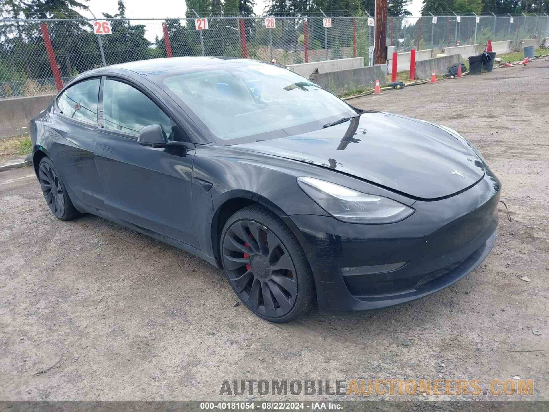 5YJ3E1EC1NF243347 TESLA MODEL 3 2022