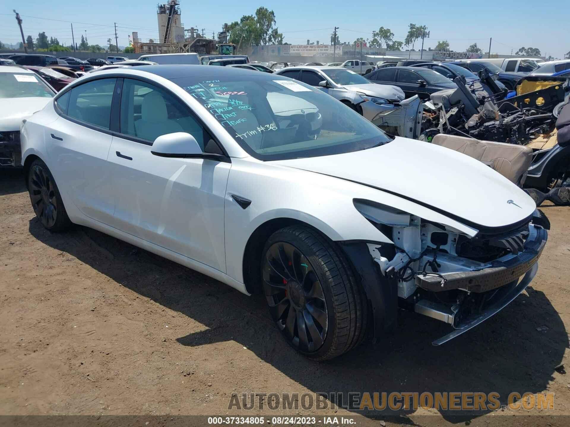 5YJ3E1EC1NF298638 TESLA MODEL 3 2022