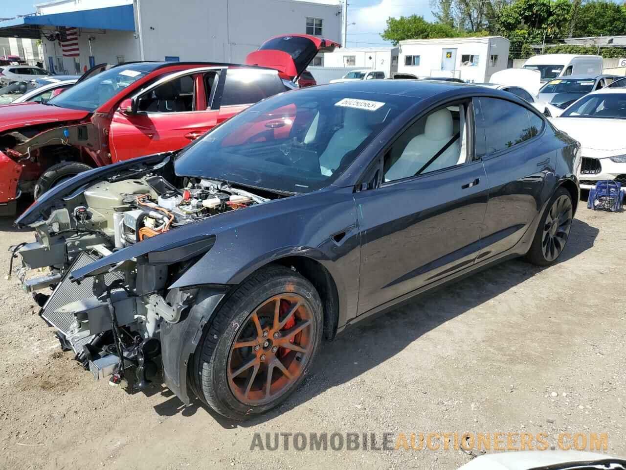 5YJ3E1EC1NF350737 TESLA MODEL 3 2022