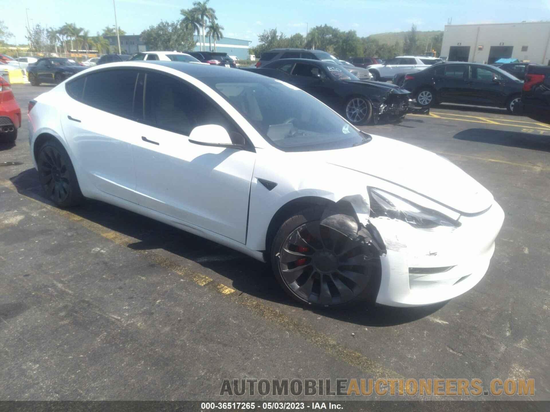 5YJ3E1EC2NF109740 TESLA MODEL 3 2022