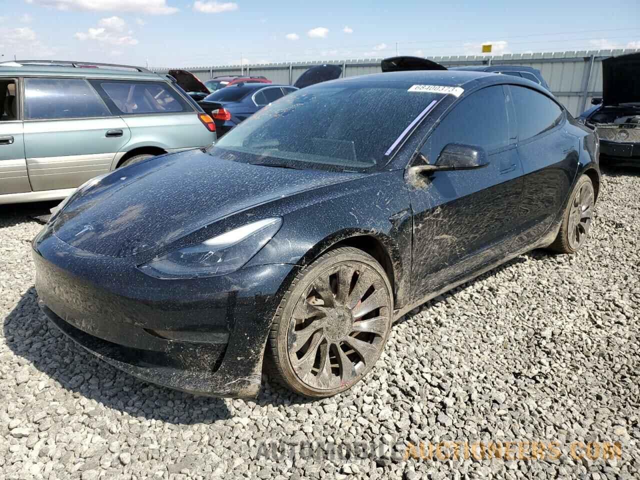 5YJ3E1EC2NF124691 TESLA MODEL 3 2022